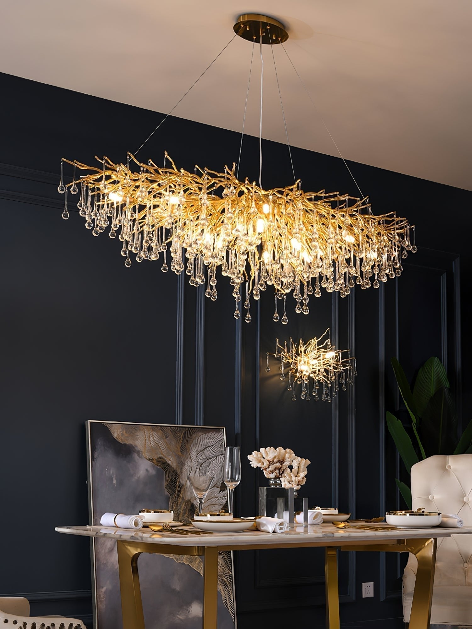 Teardrop Crystal Chandelier - Letslighting