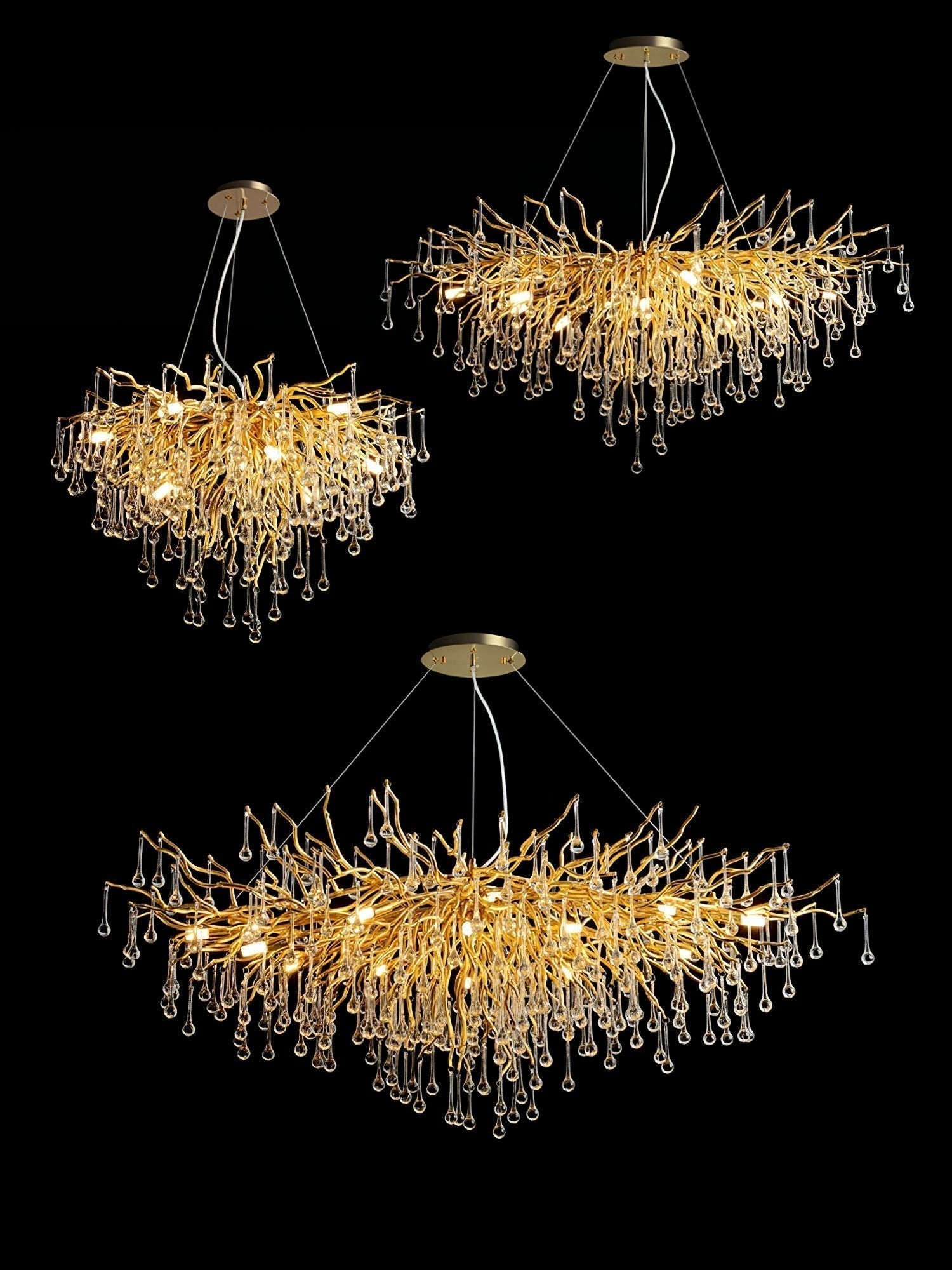 Teardrop Crystal Chandelier - Letslighting