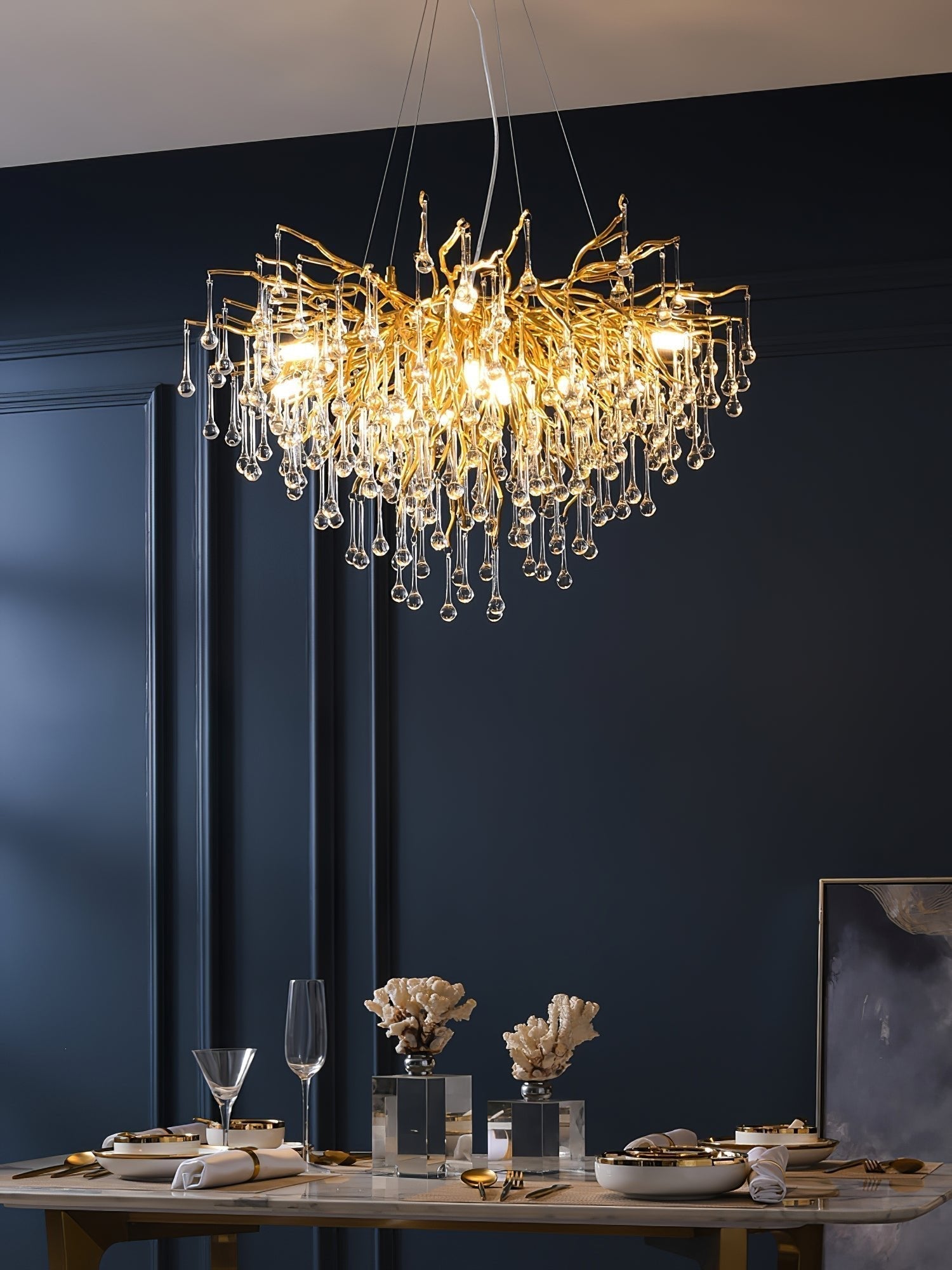 Teardrop Crystal Chandelier - Letslighting
