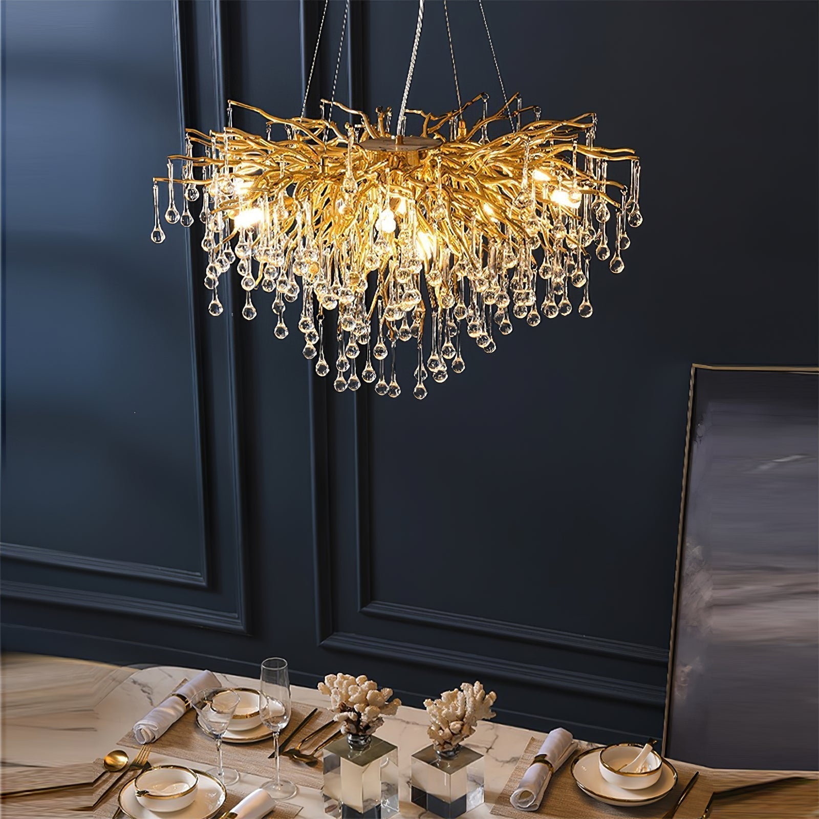 Teardrop Crystal Chandelier - Letslighting
