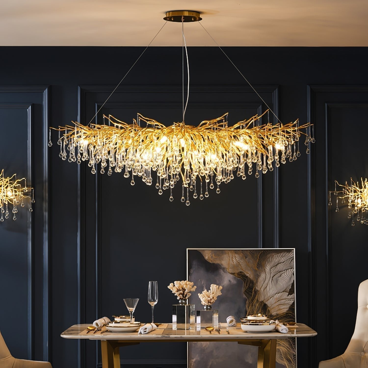 Teardrop Crystal Chandelier - Letslighting