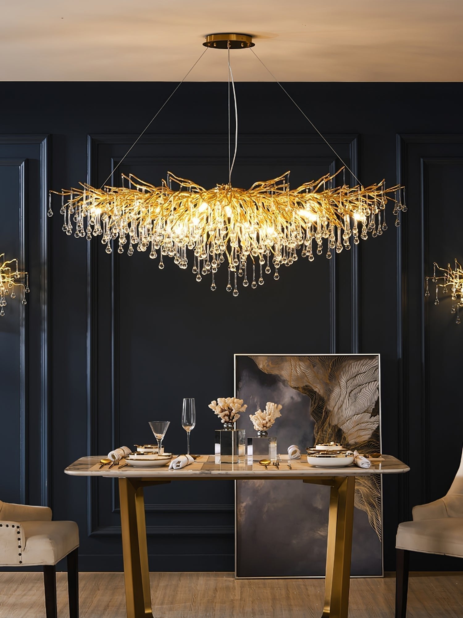Teardrop Crystal Chandelier - Letslighting
