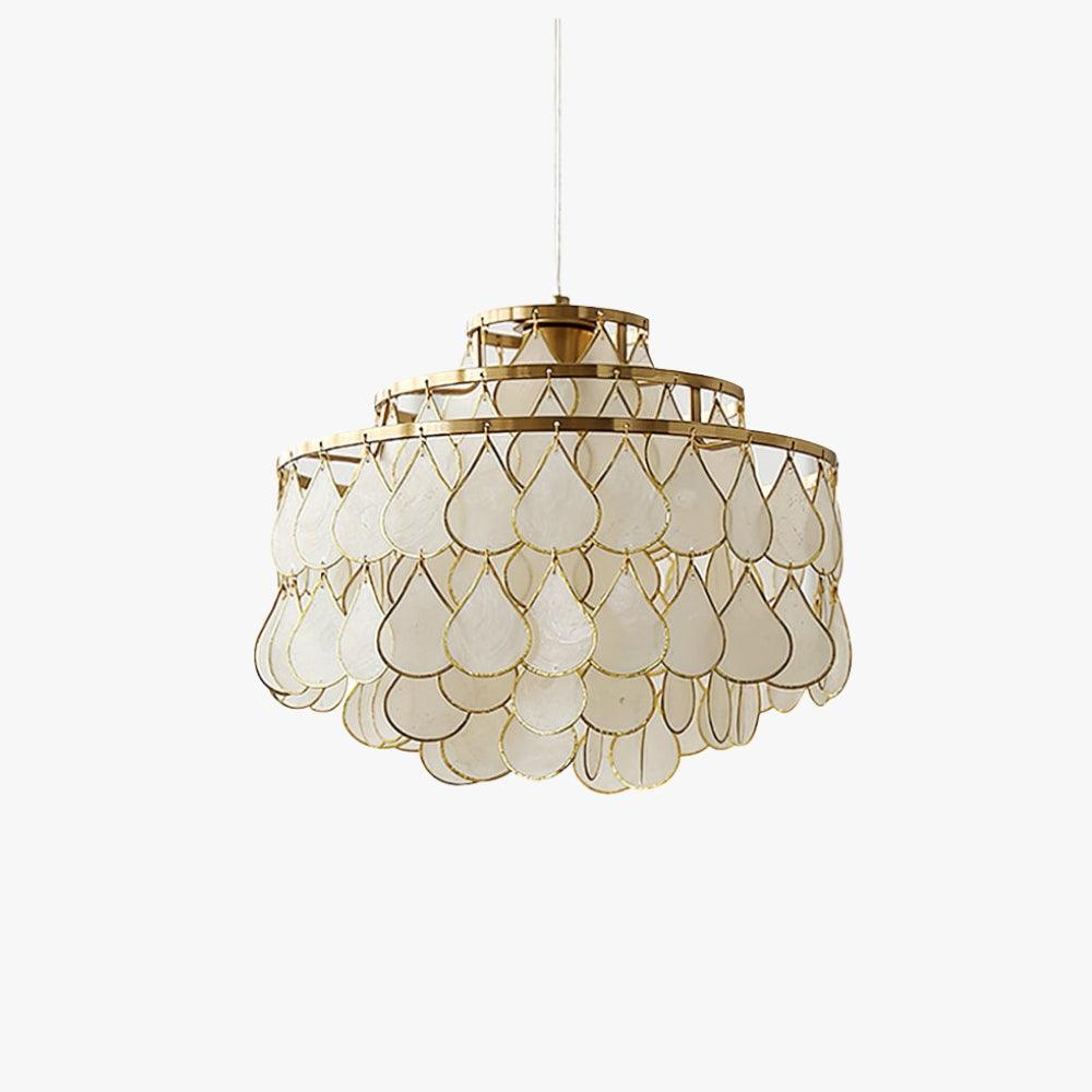 Teardrops Shell Chandelier - Letslighting