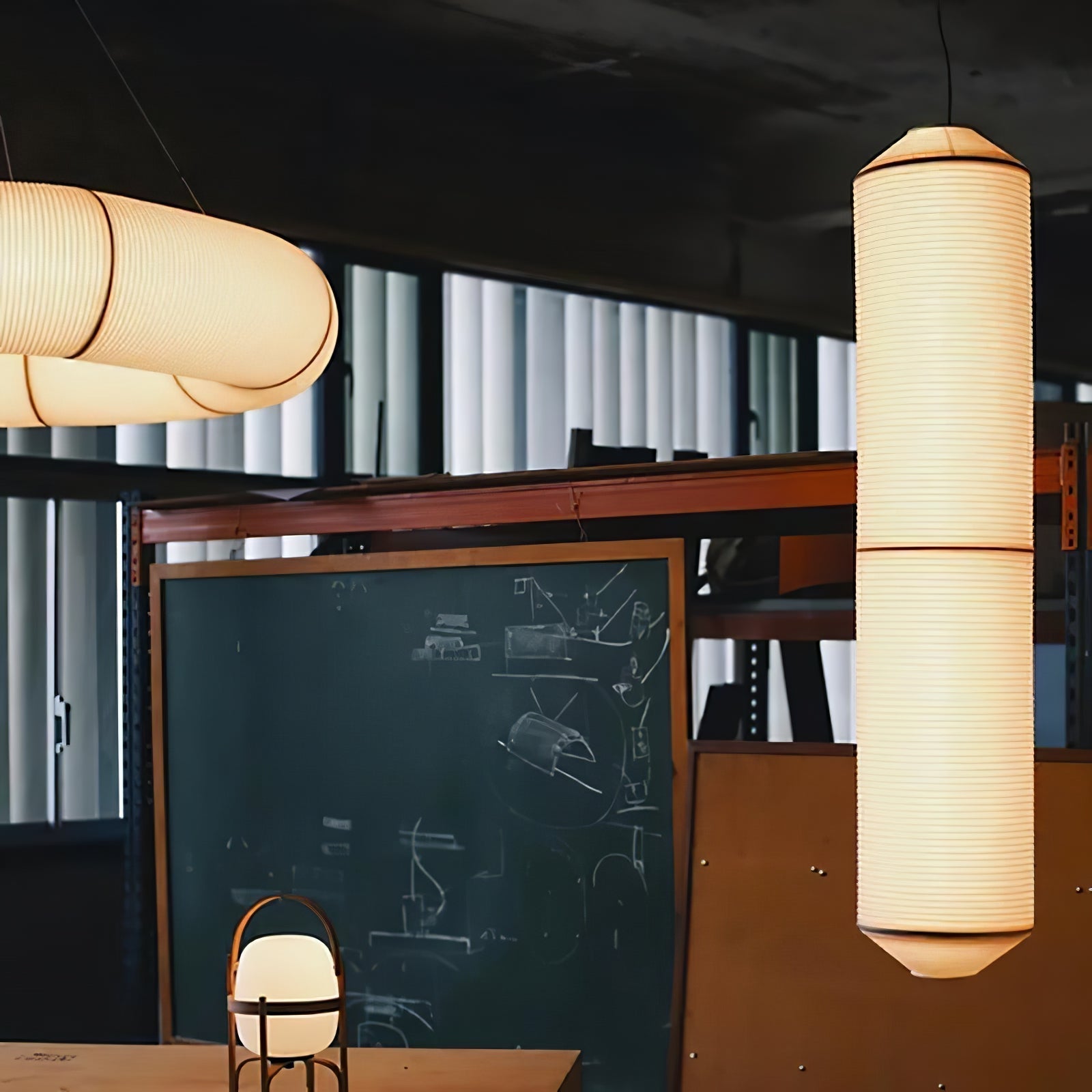 Citheis Modern Minimalist Natural Mulberry Silk Metal Pendant Lamp - Letslighting