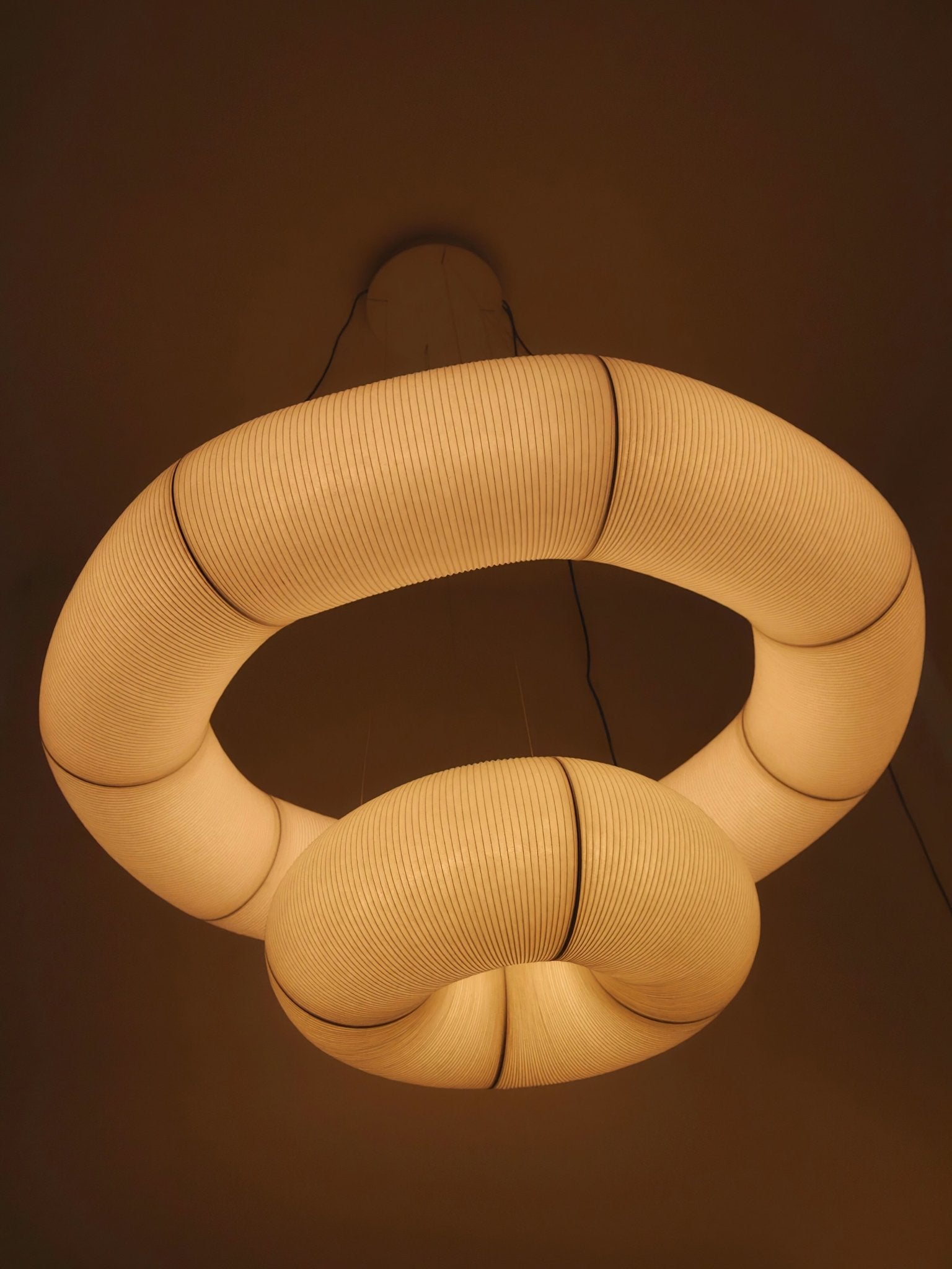Citheis Modern Minimalist Natural Mulberry Silk Metal Pendant Lamp - Letslighting