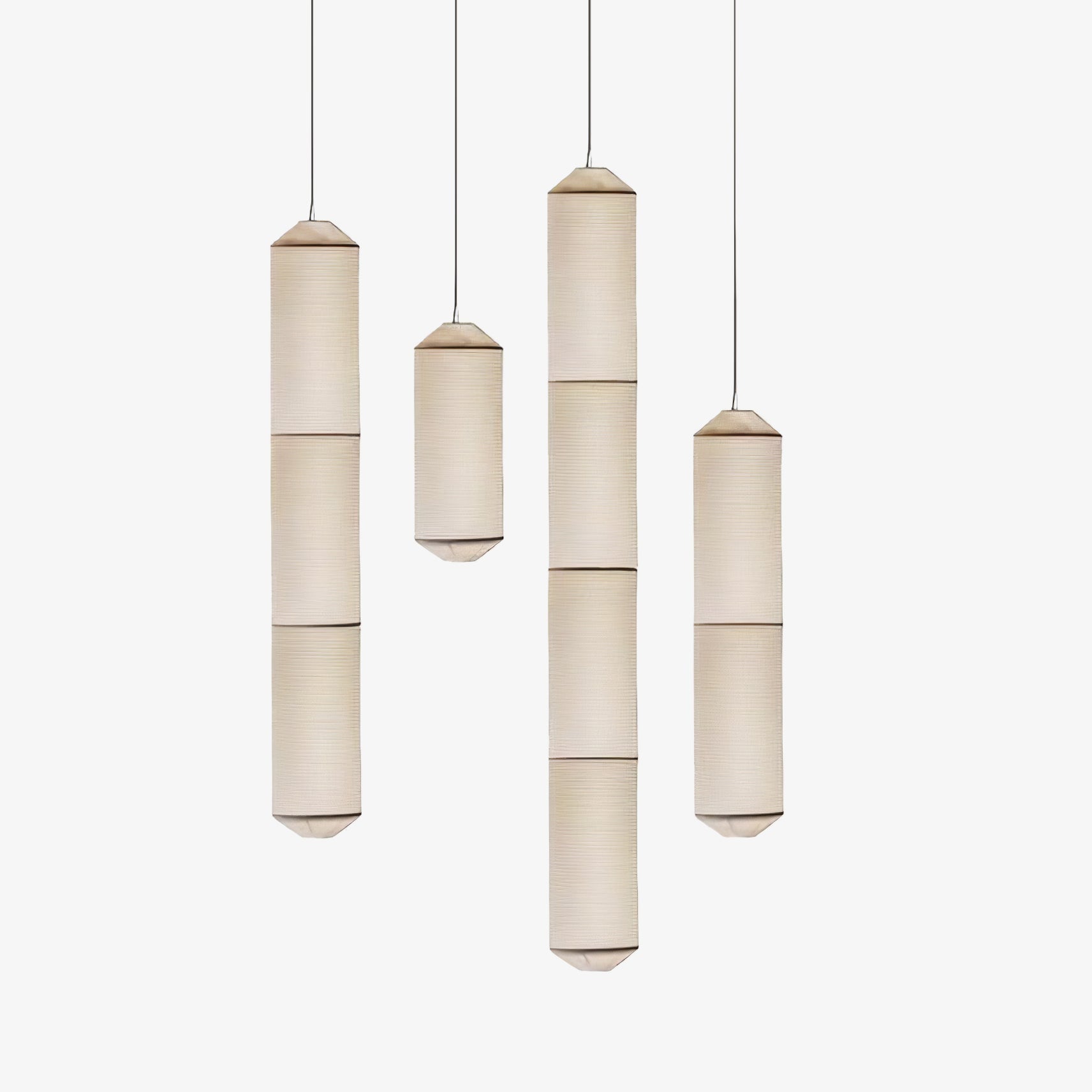 Citheis Modern Minimalist Natural Mulberry Silk Metal Pendant Lamp - Letslighting