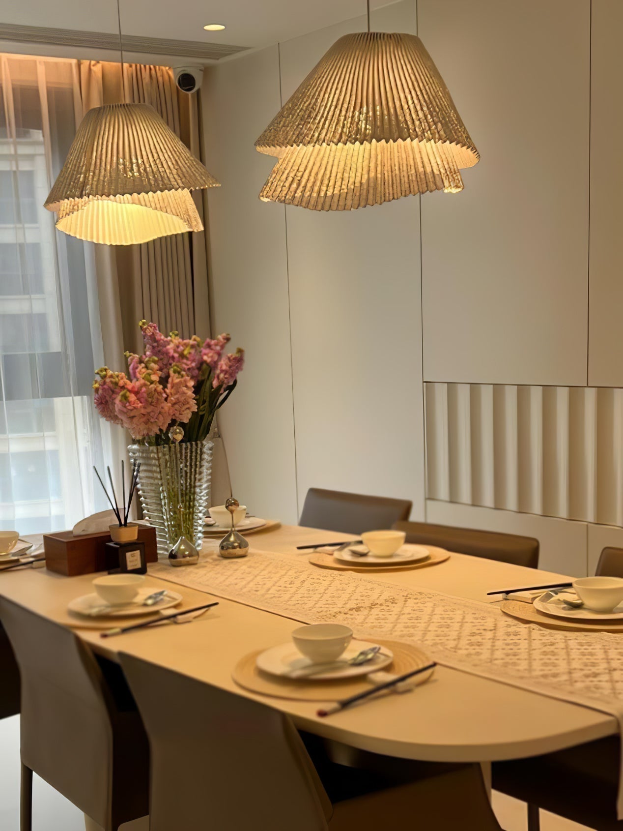 Stainless Steel Pleated Pendant Lamp - Letslighting