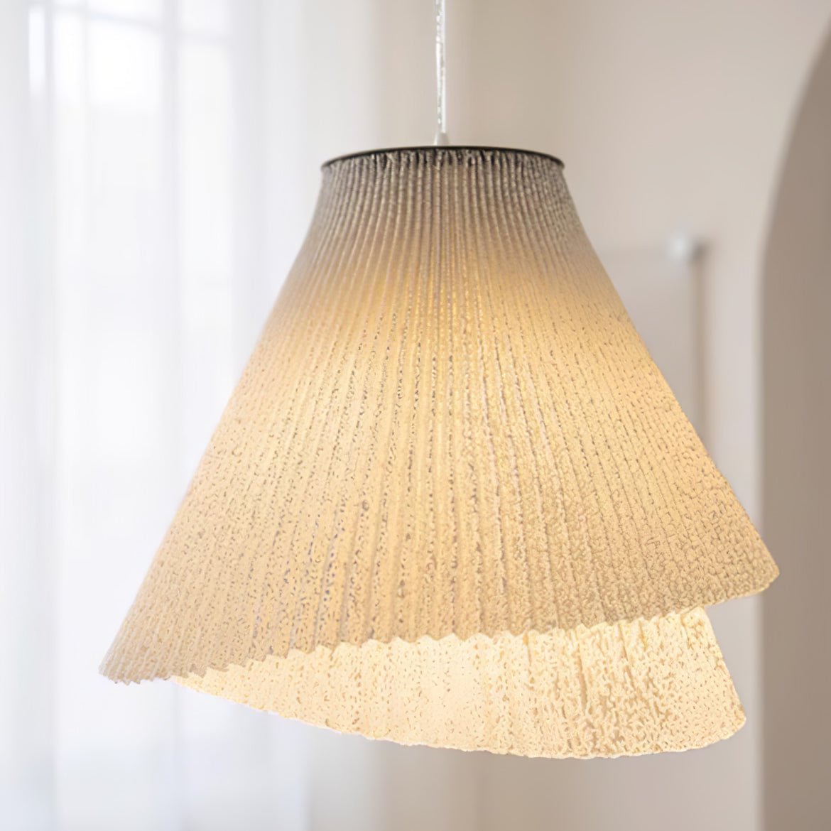 Stainless Steel Pleated Pendant Lamp - Letslighting