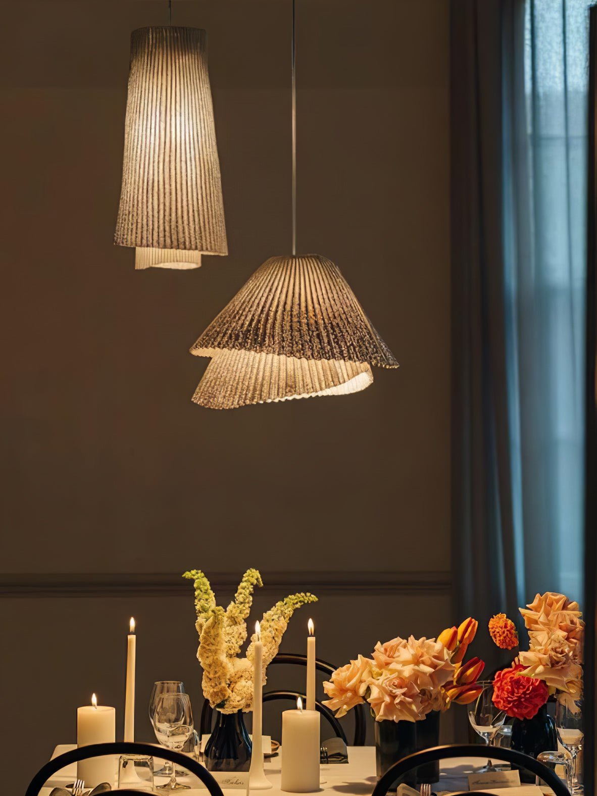 Stainless Steel Pleated Pendant Lamp - Letslighting