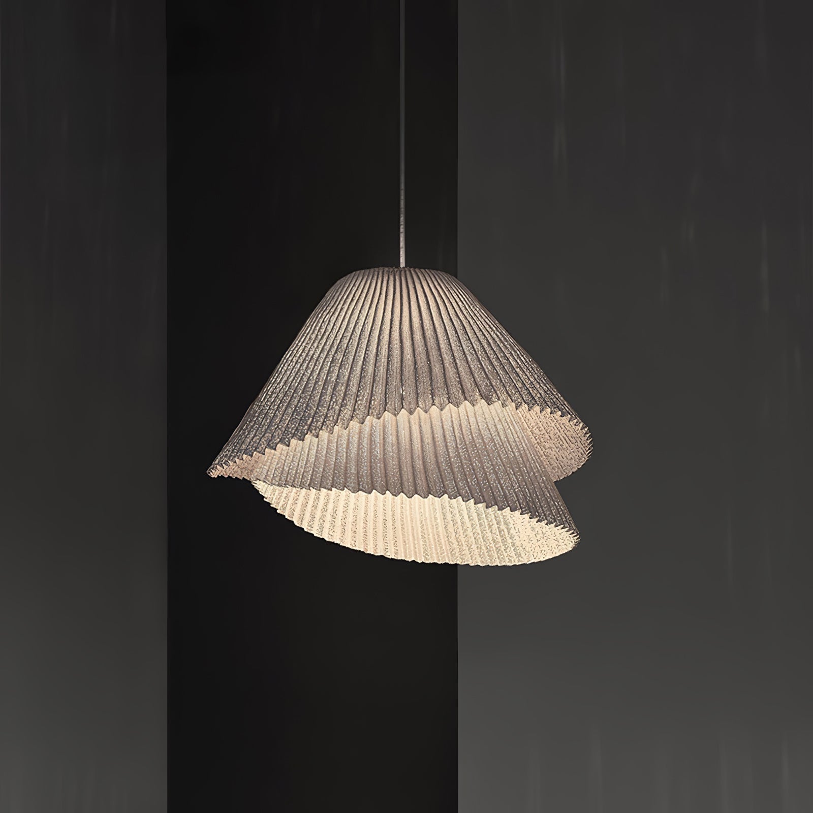 Stainless Steel Pleated Pendant Lamp - Letslighting