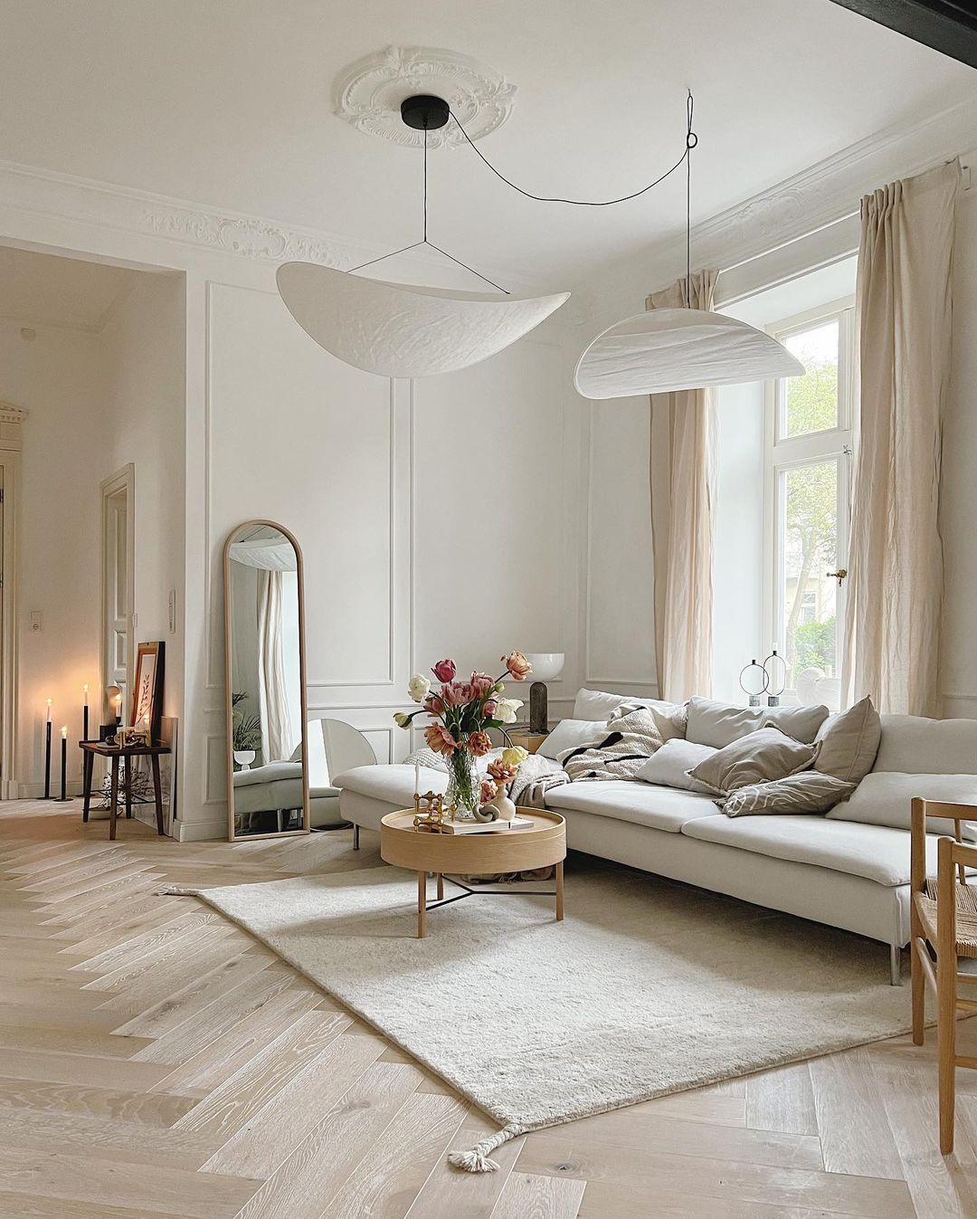 Elsolir Modern Minimalist Paper Pendant Lamp - Lamp Copper