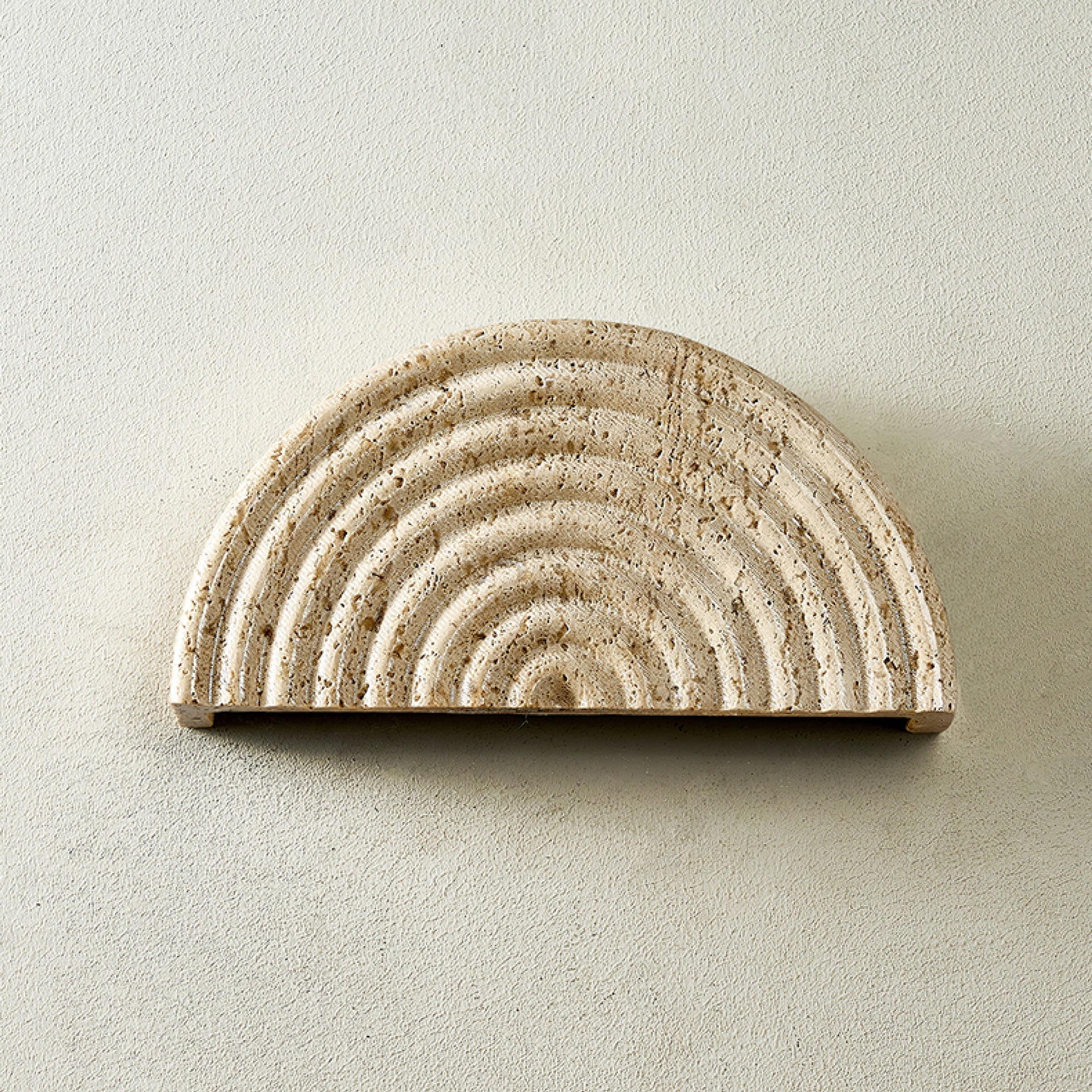 Faro Travertine Half-Moon Wall Lamp - Letslighting