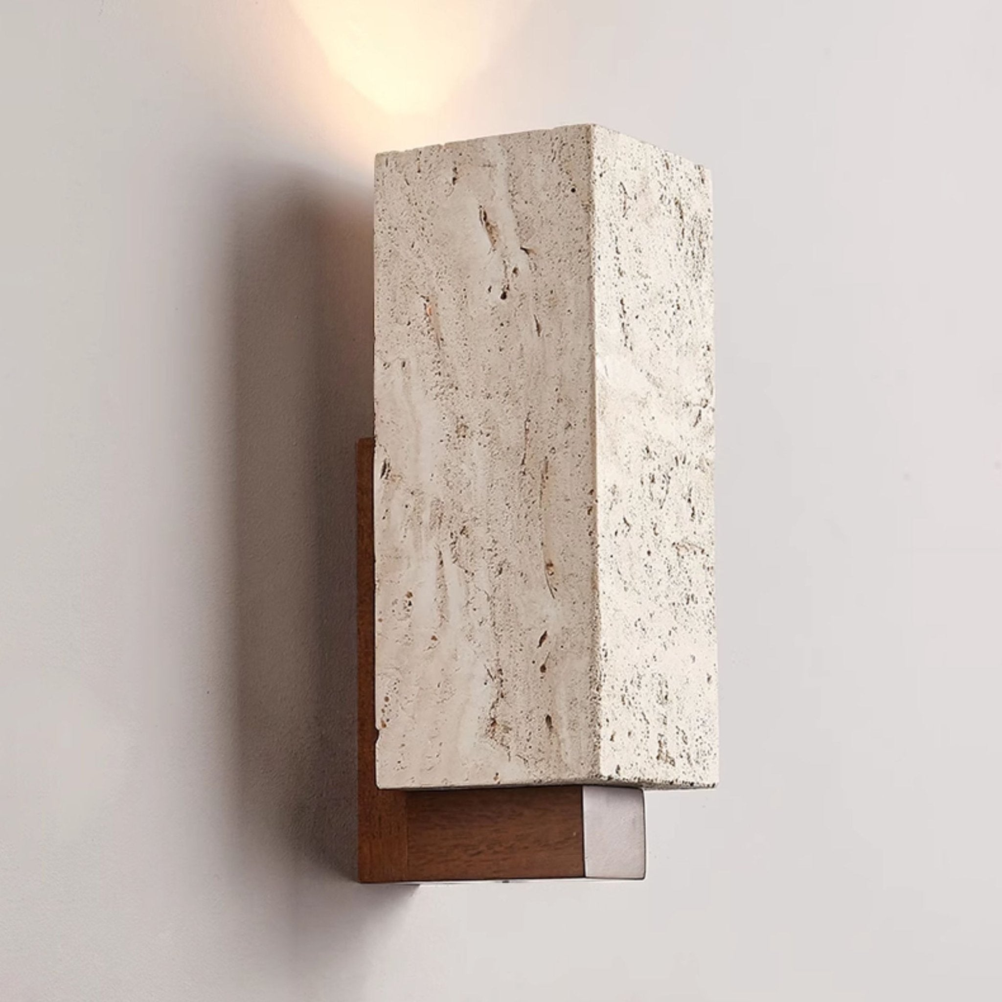 Elsoran Travertine Block Wall Light - Letslighting