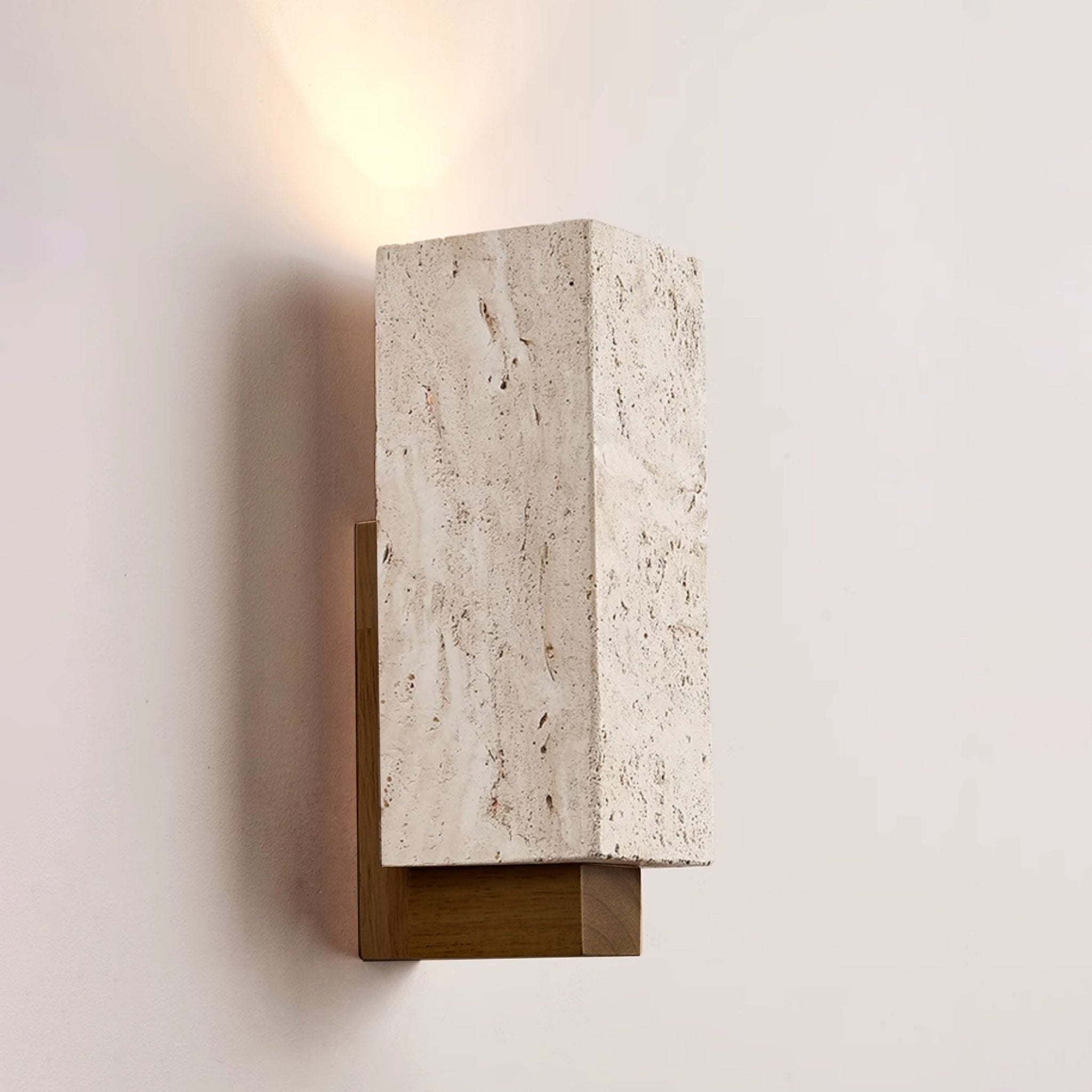 Elsoran Travertine Block Wall Light - Letslighting
