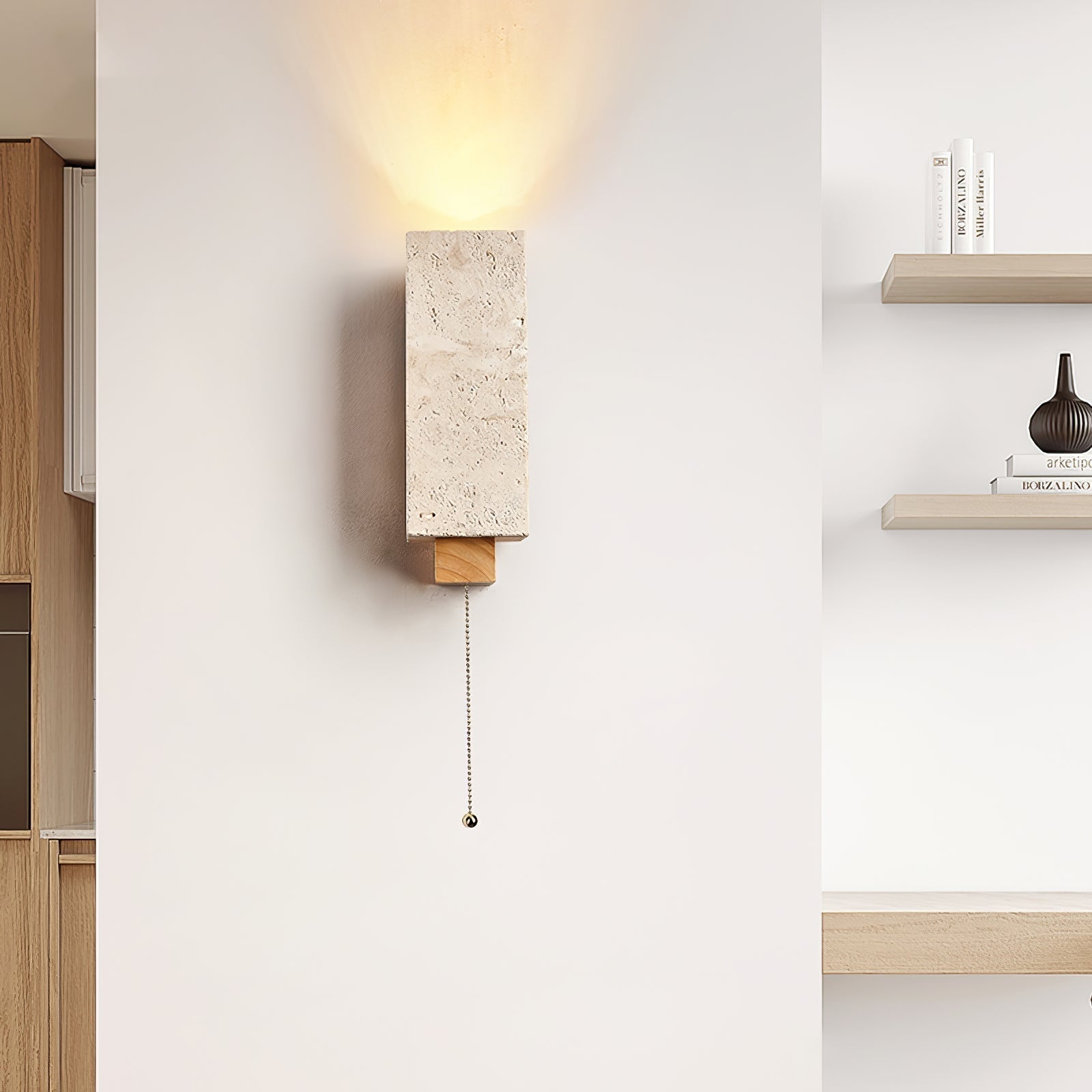 Elsoran Travertine Block Wall Light - Letslighting