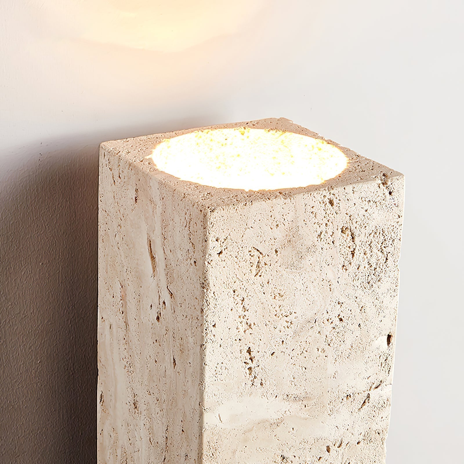 Elsoran Travertine Block Wall Light - Letslighting