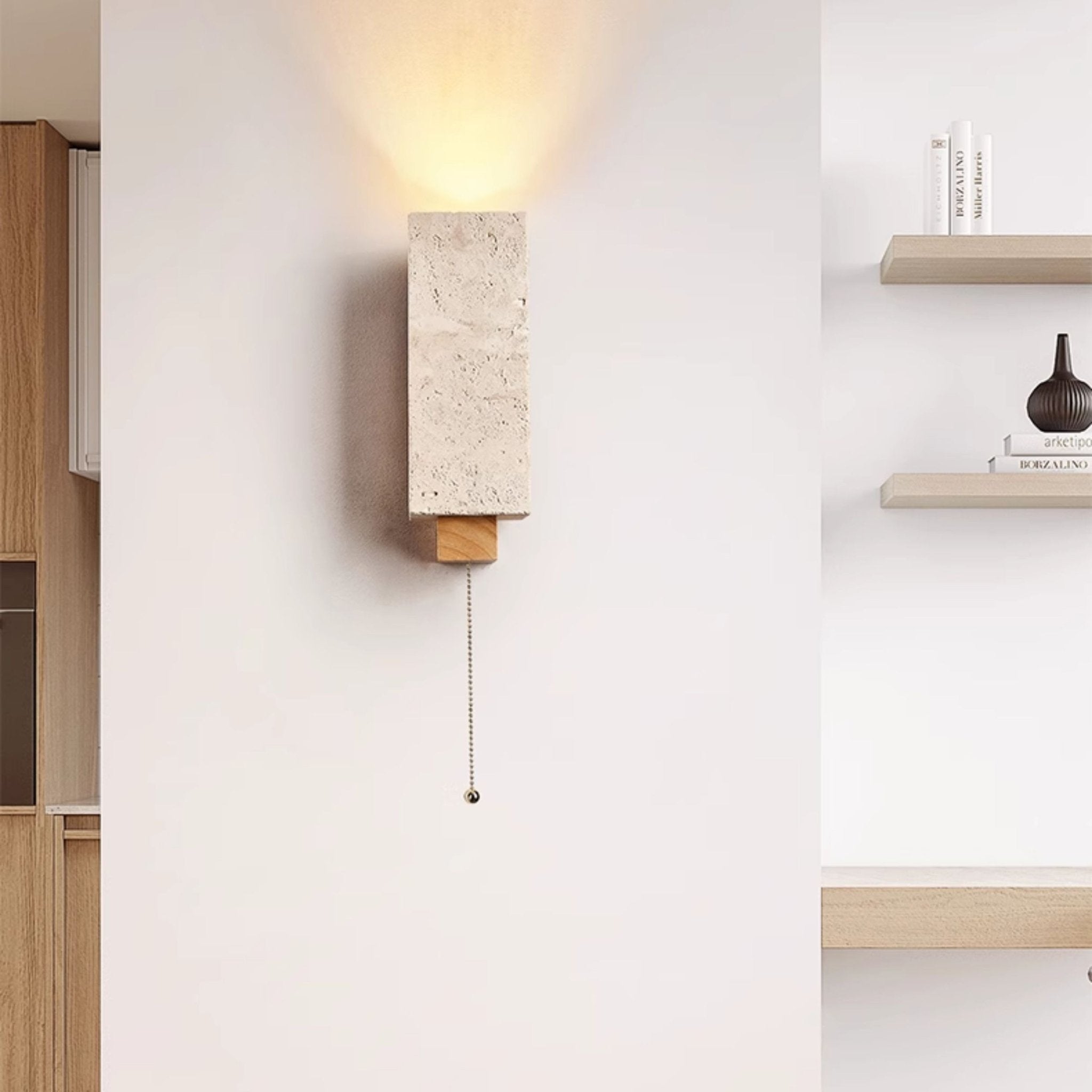 Elsoran Travertine Block Wall Light - Letslighting