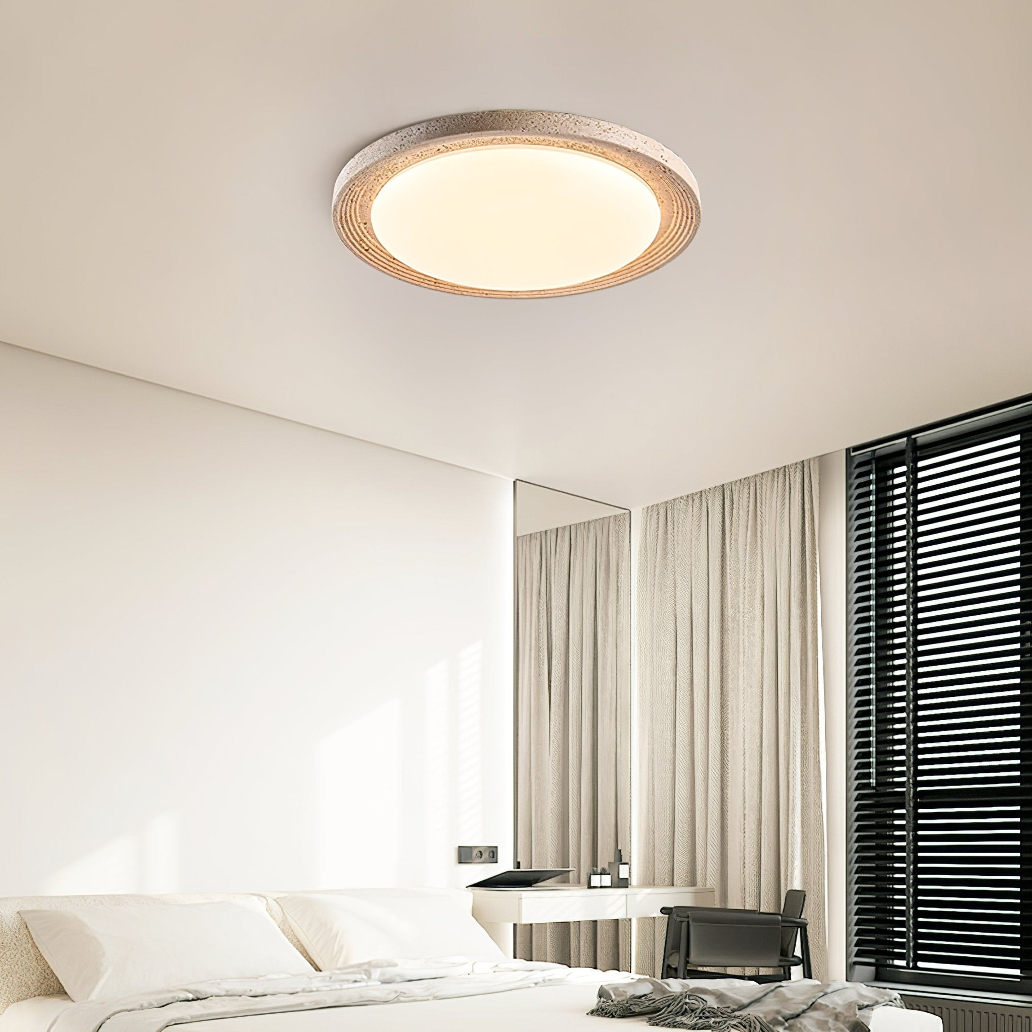 Orinir Minimalist Travertine Ceiling Light - Letslighting
