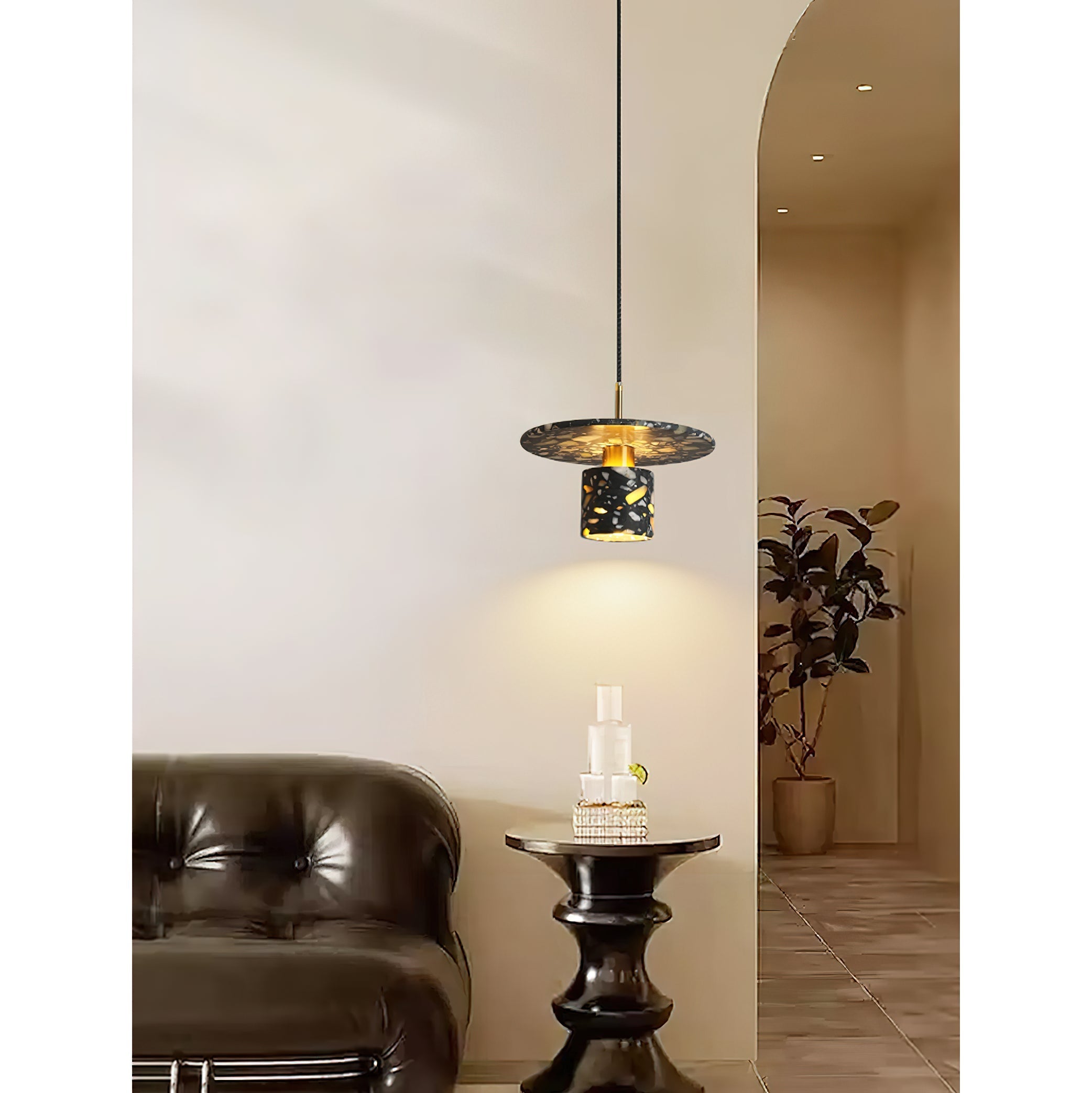 Sysoleth Modern Minimalist Metal Pendant Lamp - Lamp Copper