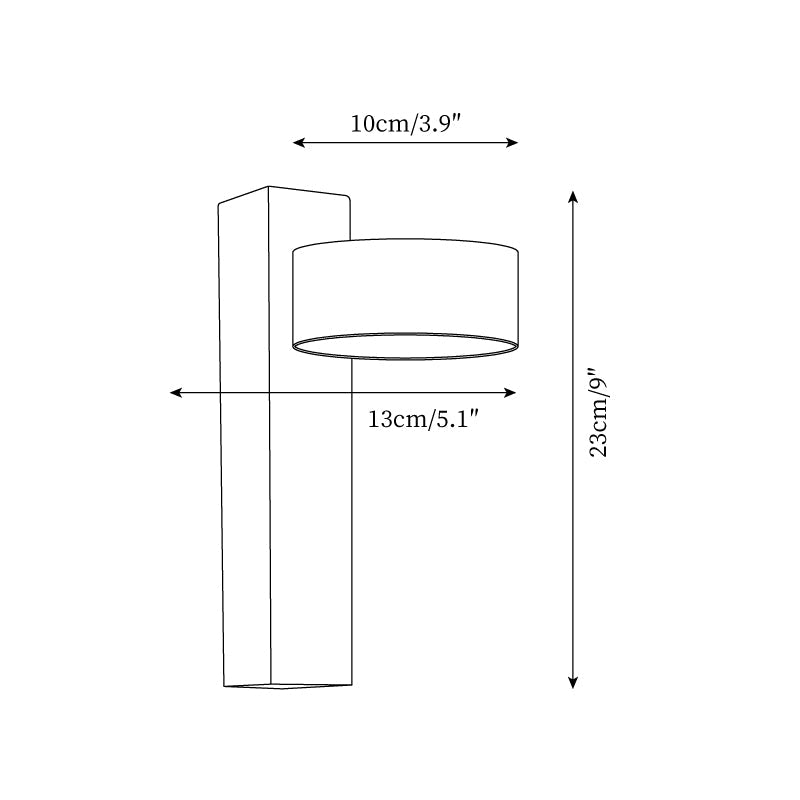 Ritta Lámpara de pared de travertino y madera
