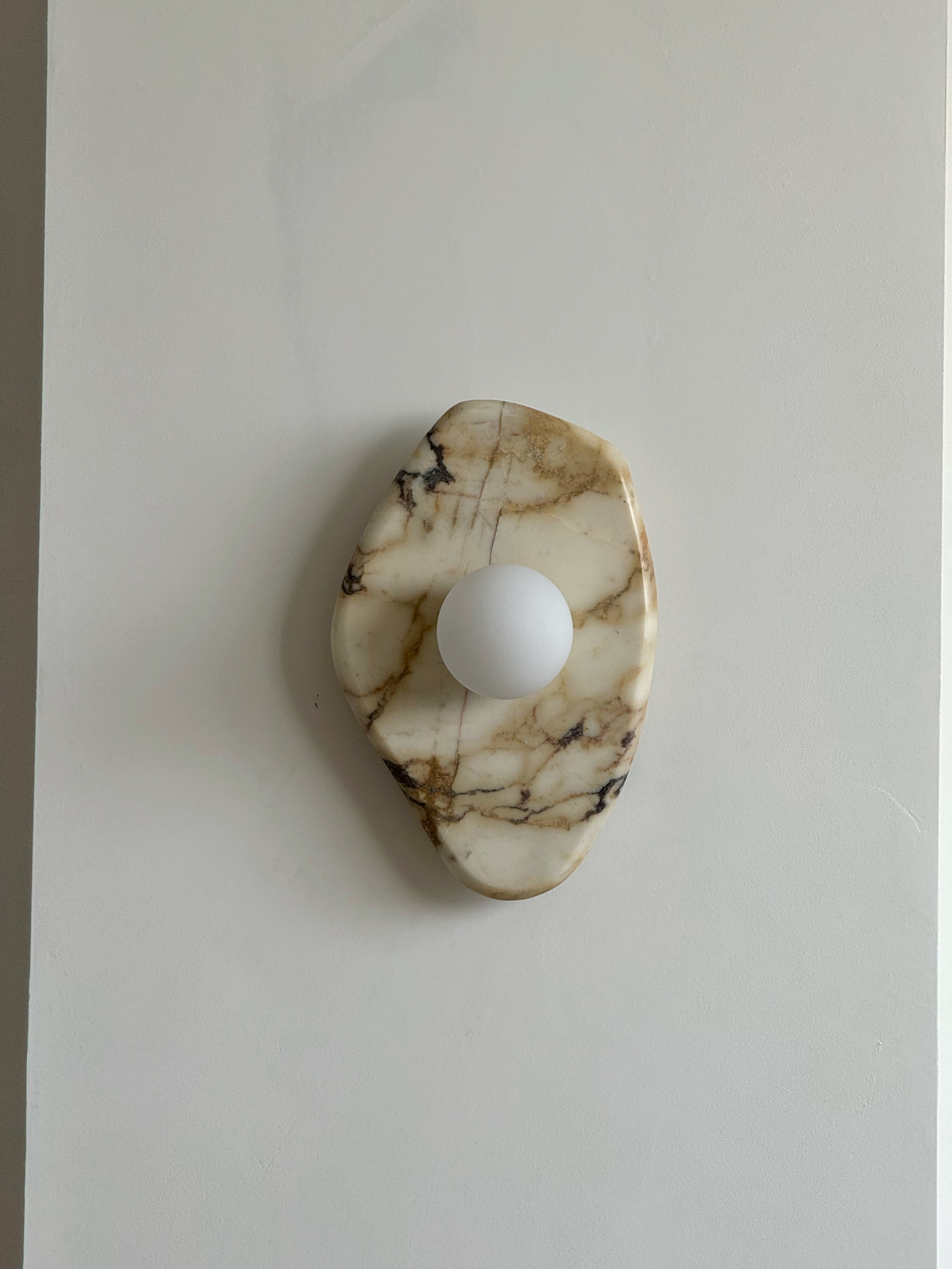 Mylirira Modern Minimalist Marble Glass Wall Lamp - Lamp Copper