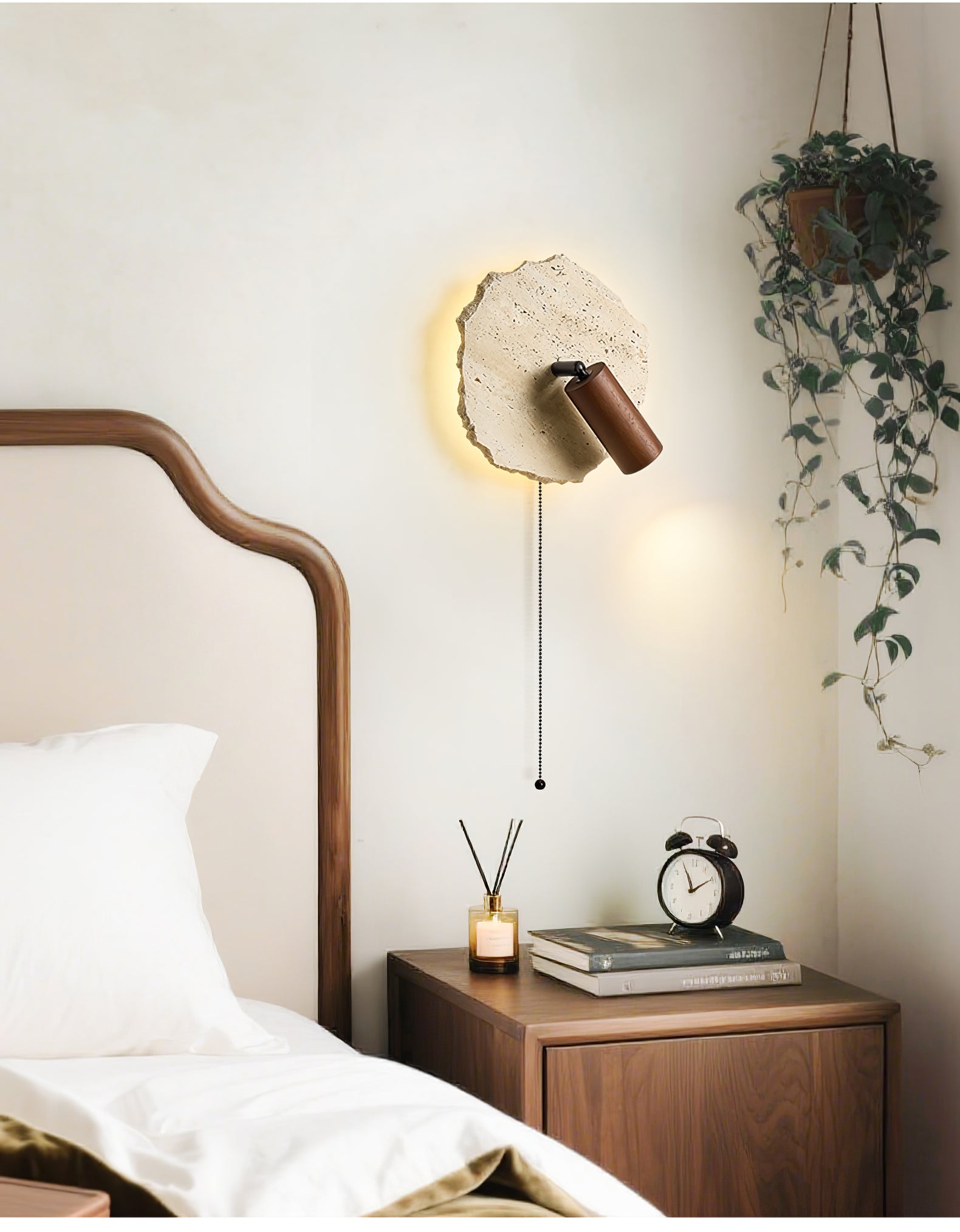 Cleo Travertine Wall Light Spotlight - Letslighting