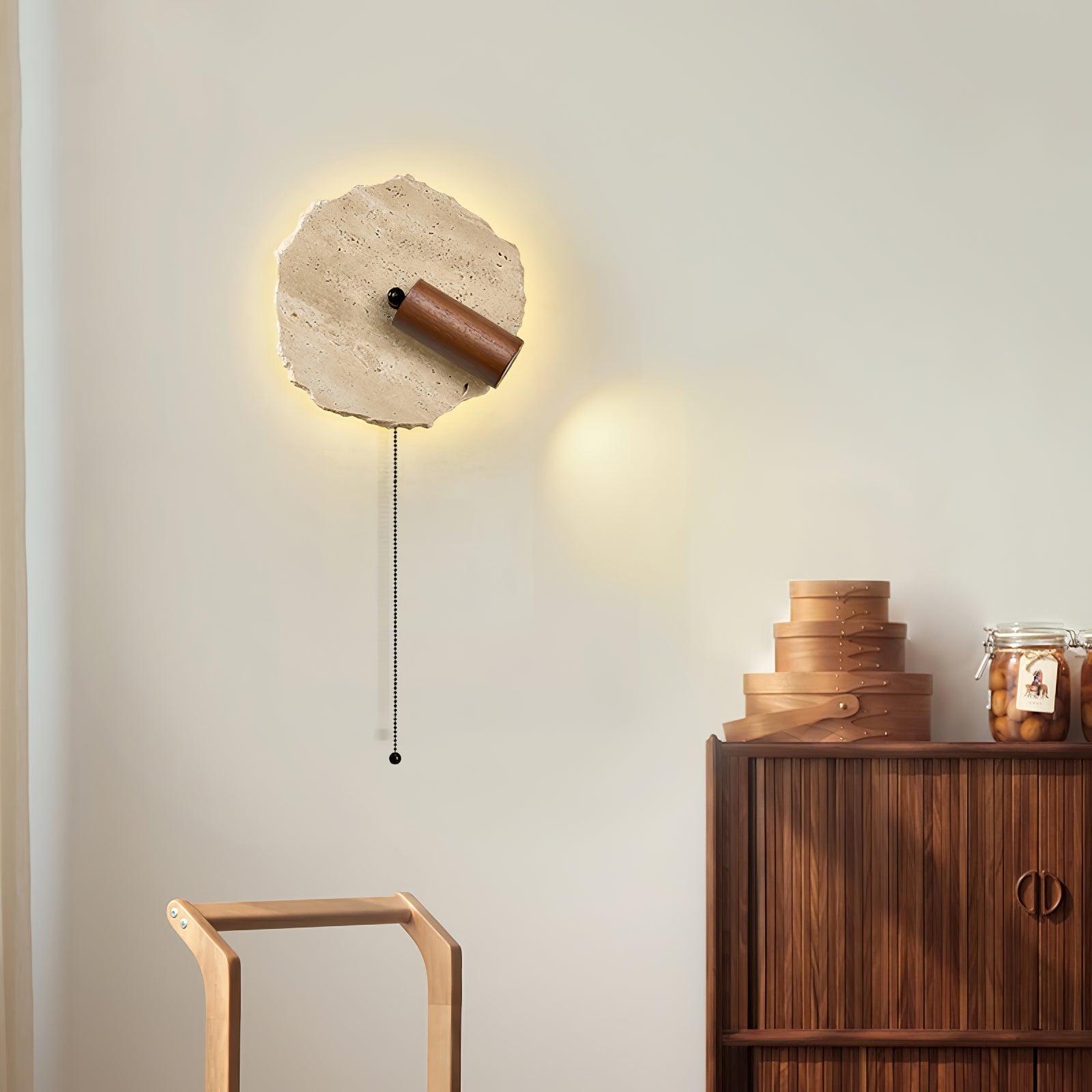 Cleo Travertine Wall Light Spotlight - Letslighting