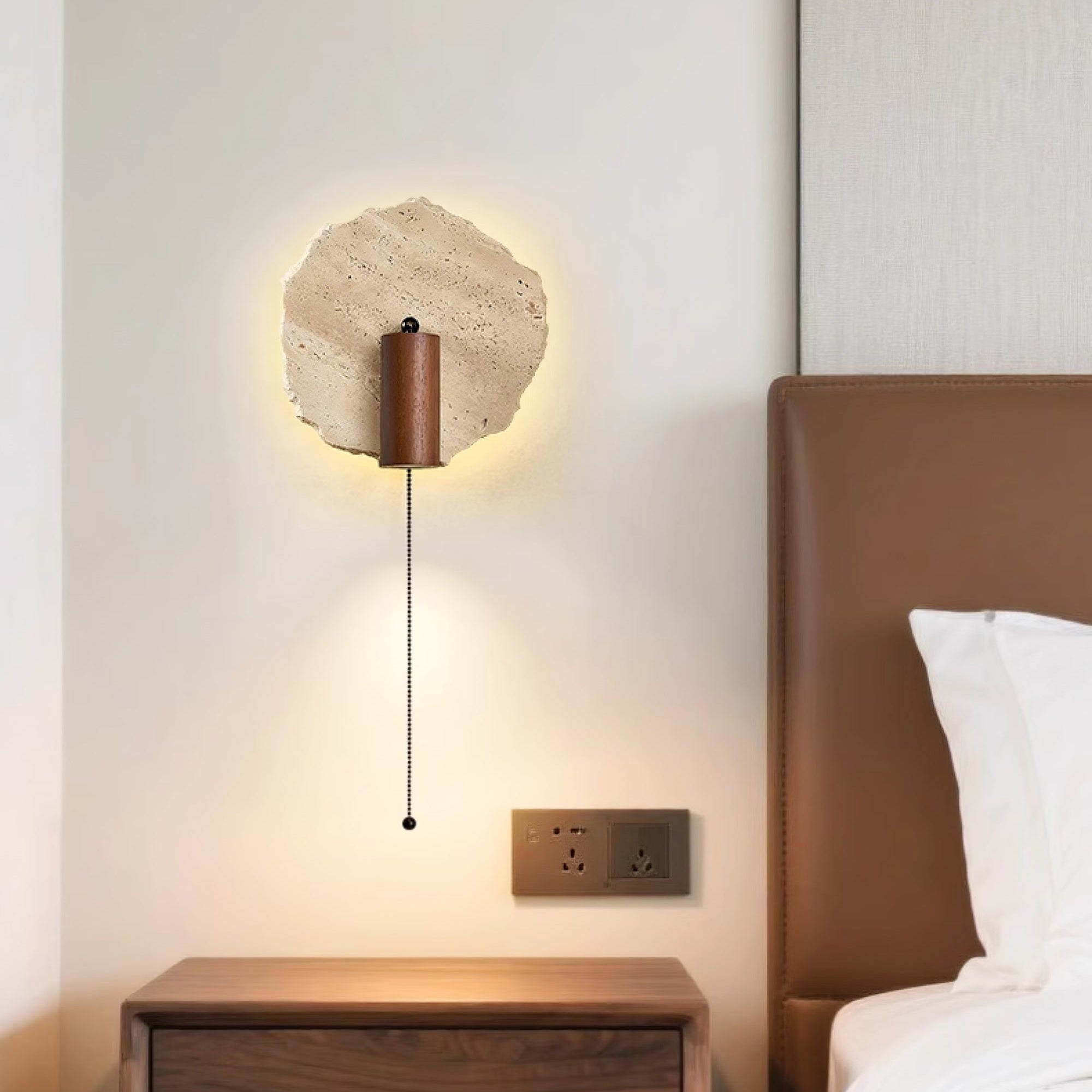 Cleo Travertine Wall Light Spotlight - Letslighting