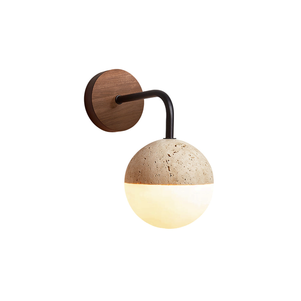 Ivmarila Modern Minimalist Travertine Wall Lamp - Lamp Copper