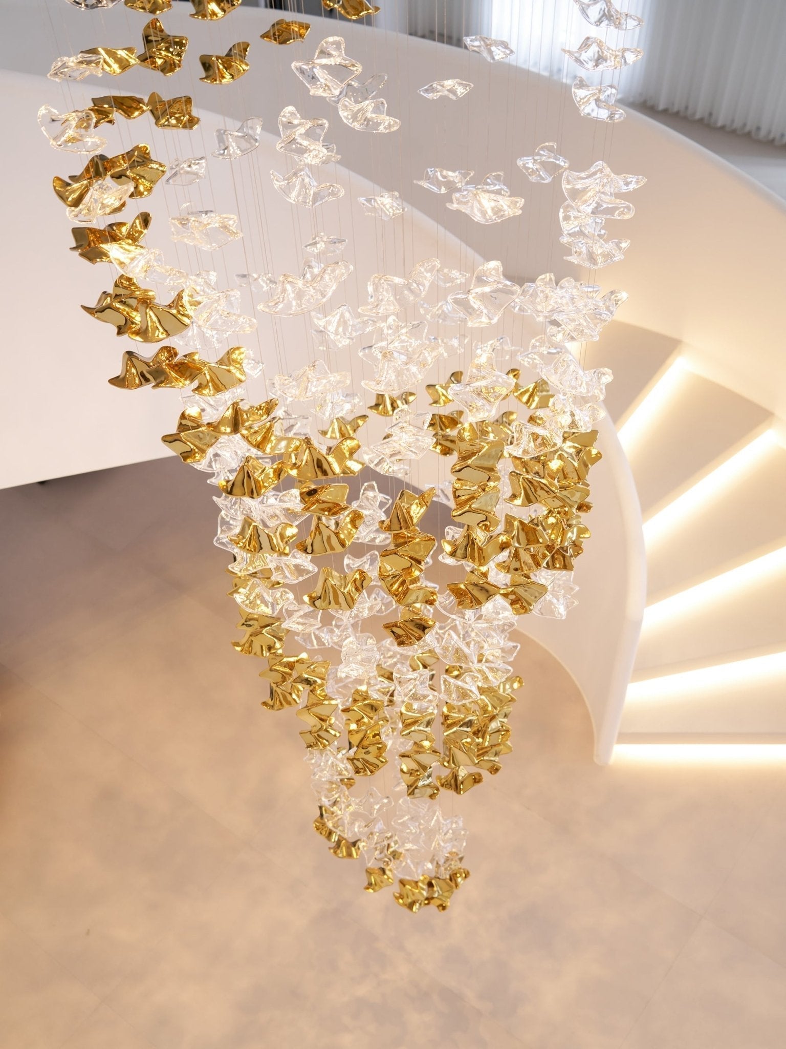 Cezorisra Luxury Brass Linear Chandelier - Letslighting