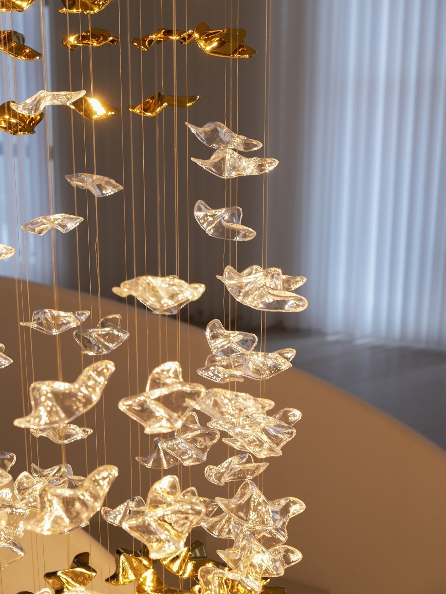 Vecarisra Luxury Tidal Art Glass Pendants Lamp - Letslighting