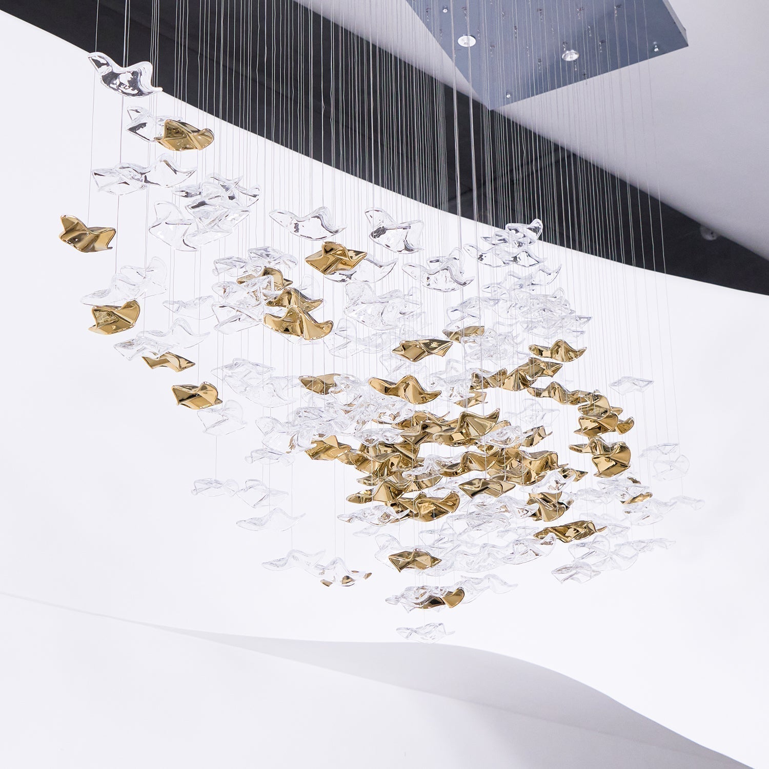 Nephele Crystal Leaf Chandelier - Letslighting