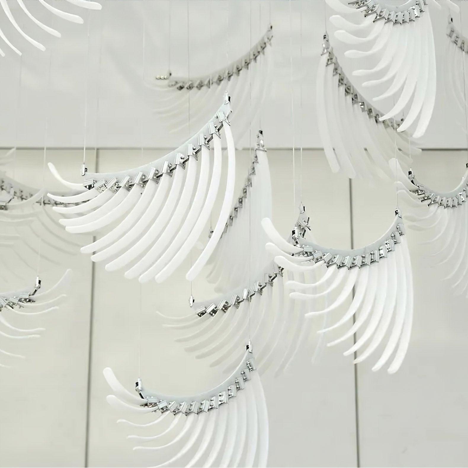 Tiered Postmodern Luxury Palmette Metal Chandelier - Letslighting
