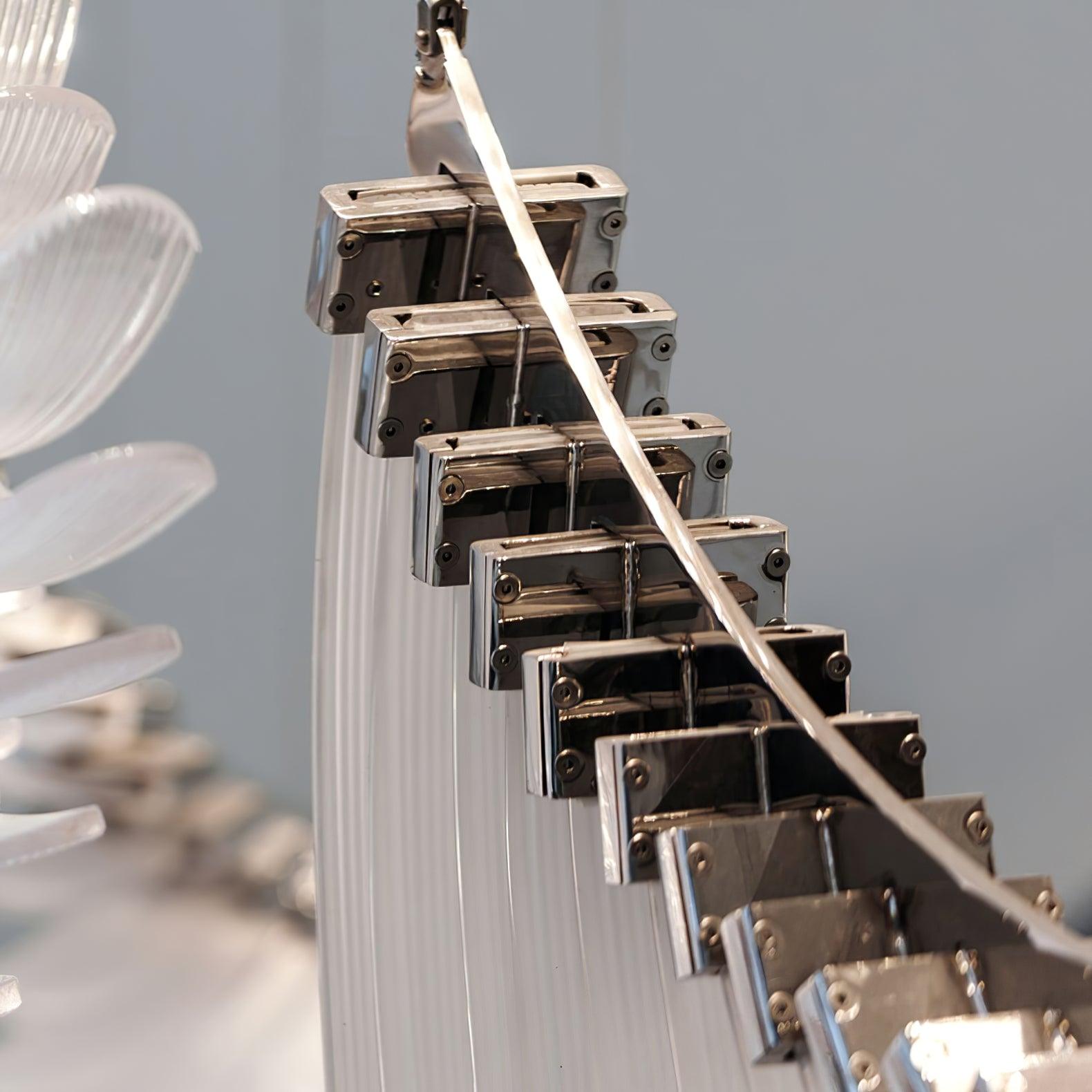 Tiered Postmodern Luxury Palmette Metal Chandelier - Letslighting