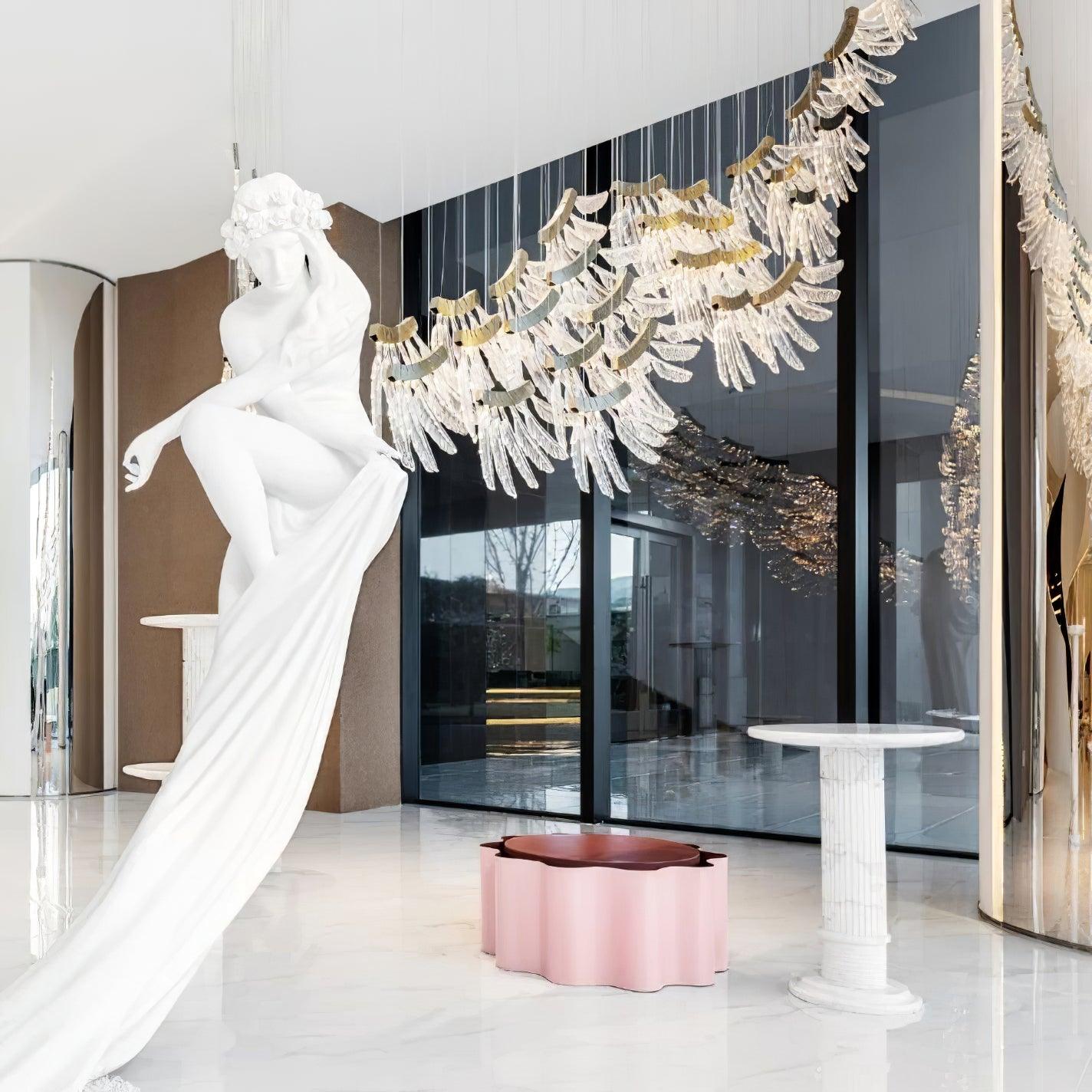 Tiered Postmodern Luxury Palmette Metal Chandelier - Letslighting