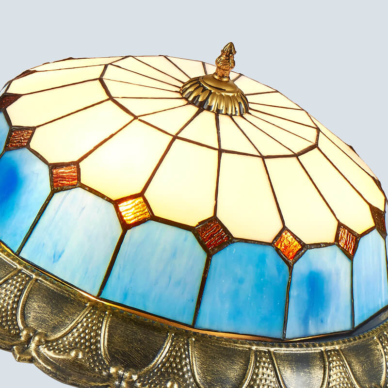 Tiffany Retro LED Plafón Metal/Vidrio Redondo Salón/Dormitorio