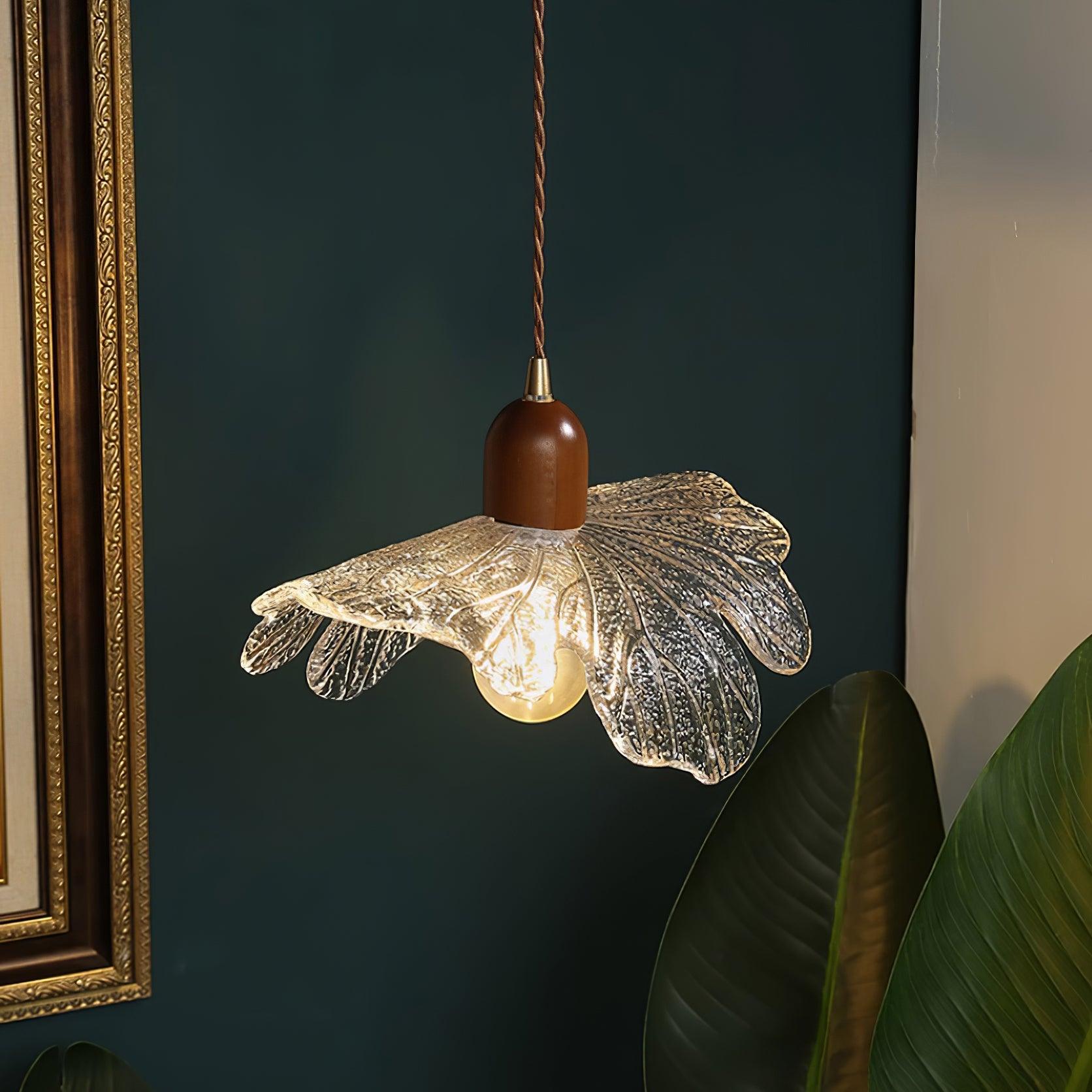 Pendant Lamp Tiffany-Style Glass Floral Shade Art - Letslighting