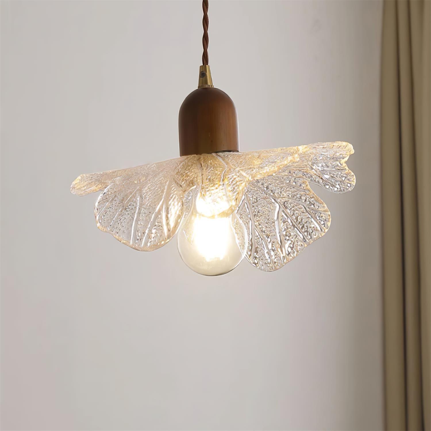 Pendant Lamp Tiffany-Style Glass Floral Shade Art - Letslighting
