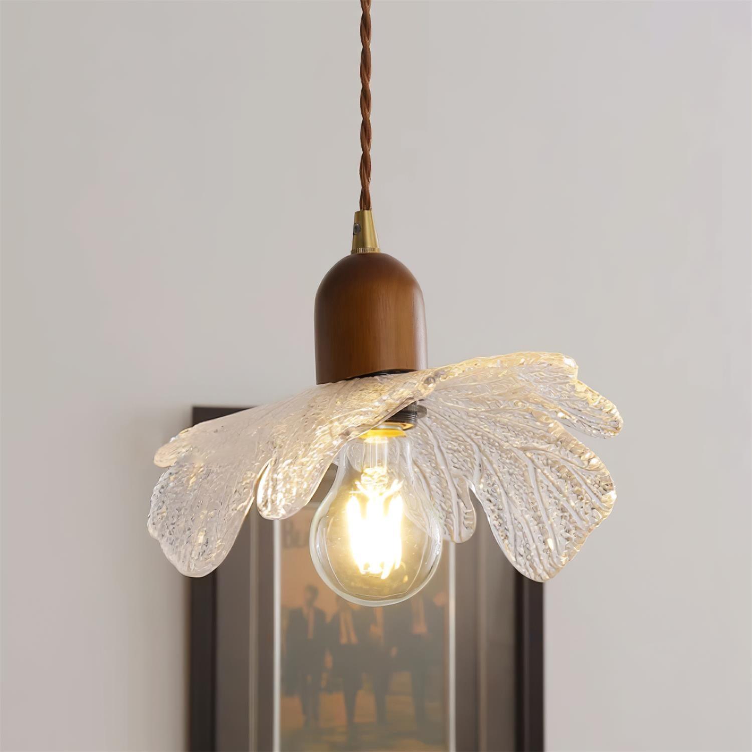 Pendant Lamp Tiffany-Style Glass Floral Shade Art - Letslighting