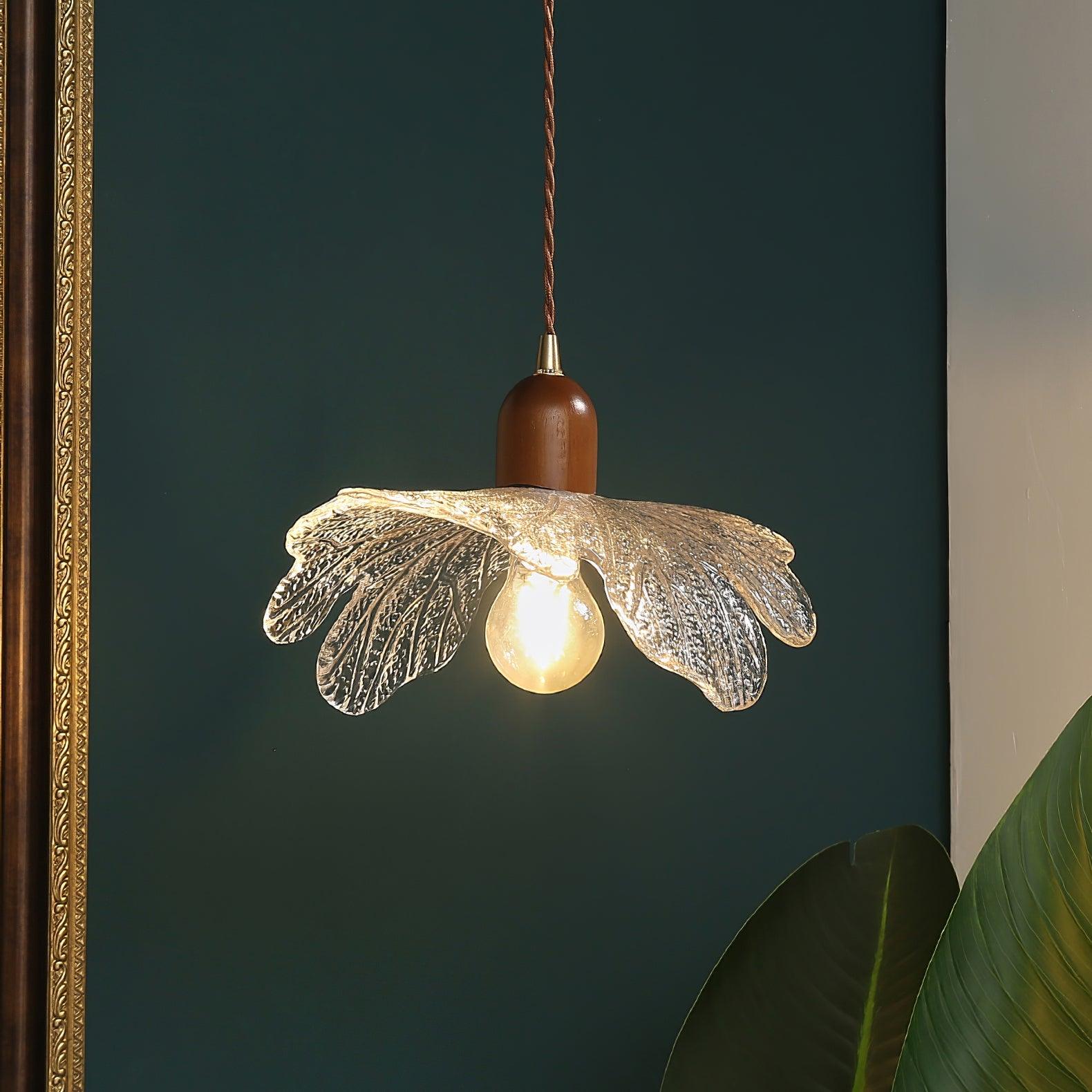 Pendant Lamp Tiffany-Style Glass Floral Shade Art - Letslighting