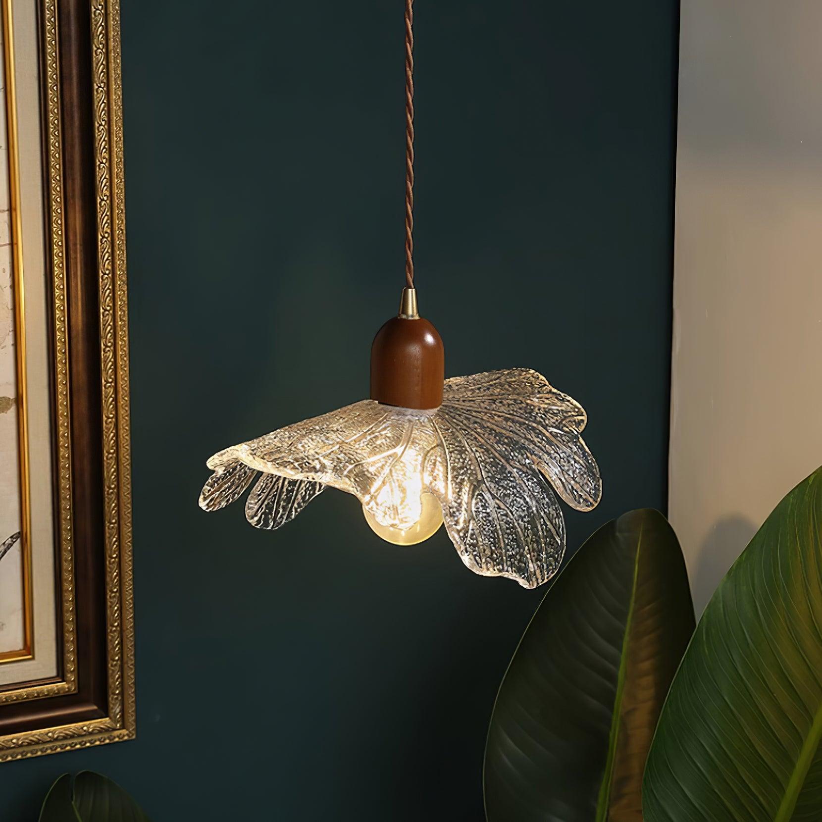 Pendant Lamp Tiffany-Style Glass Floral Shade Art - Letslighting