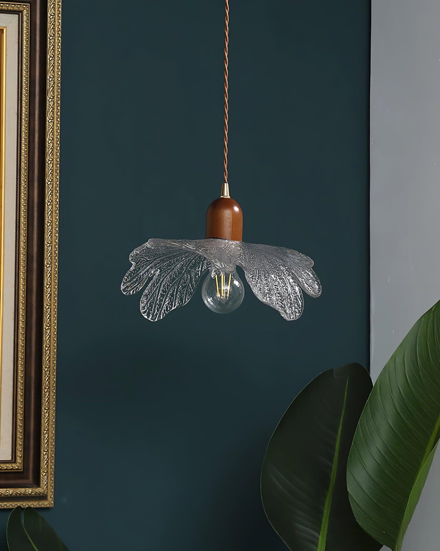 Pendant Lamp Tiffany-Style Glass Floral Shade Art - Letslighting