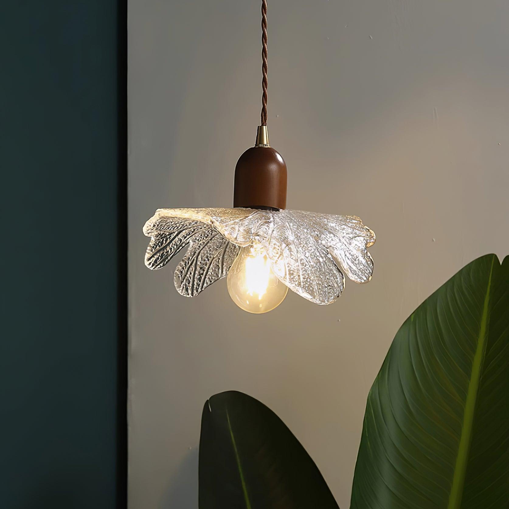 Pendant Lamp Tiffany-Style Glass Floral Shade Art - Letslighting