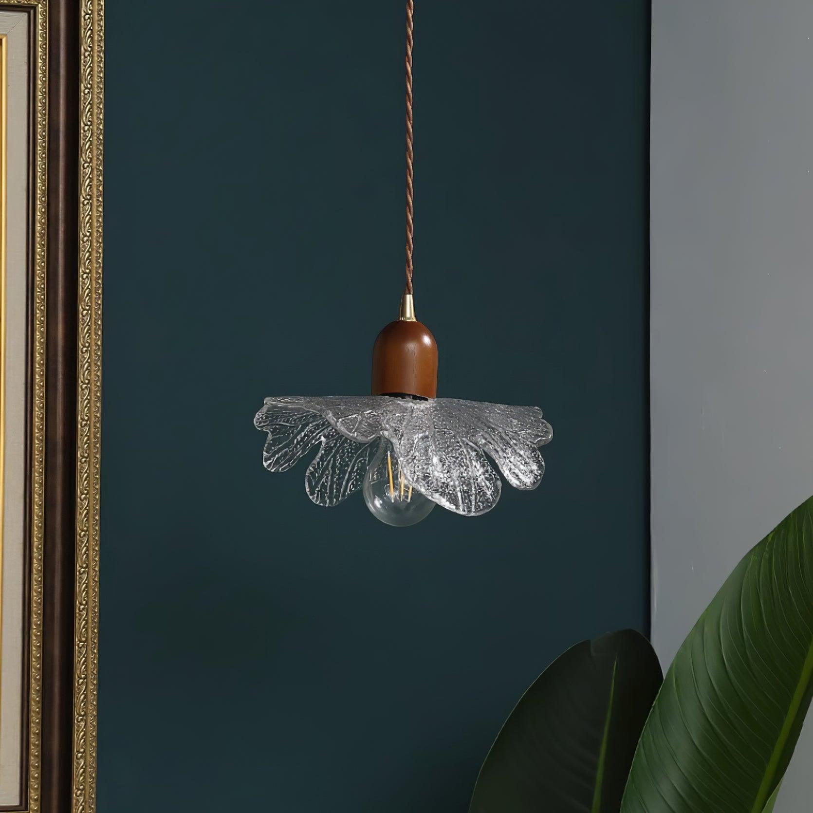 Pendant Lamp Tiffany-Style Glass Floral Shade Art - Letslighting