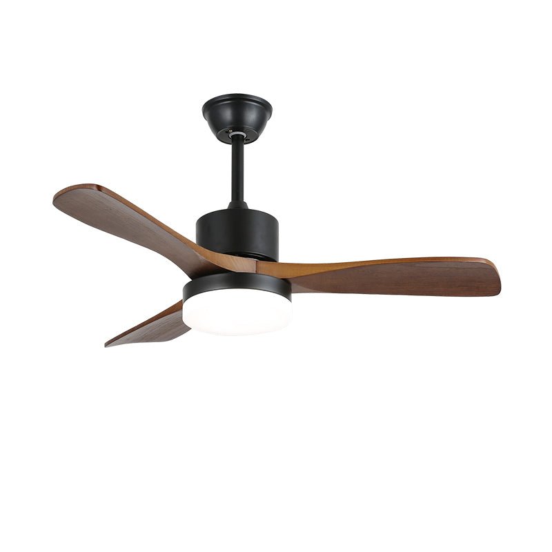 Ventilador de Techo Darian Minimalista de Madera con Luz, otro ángulo