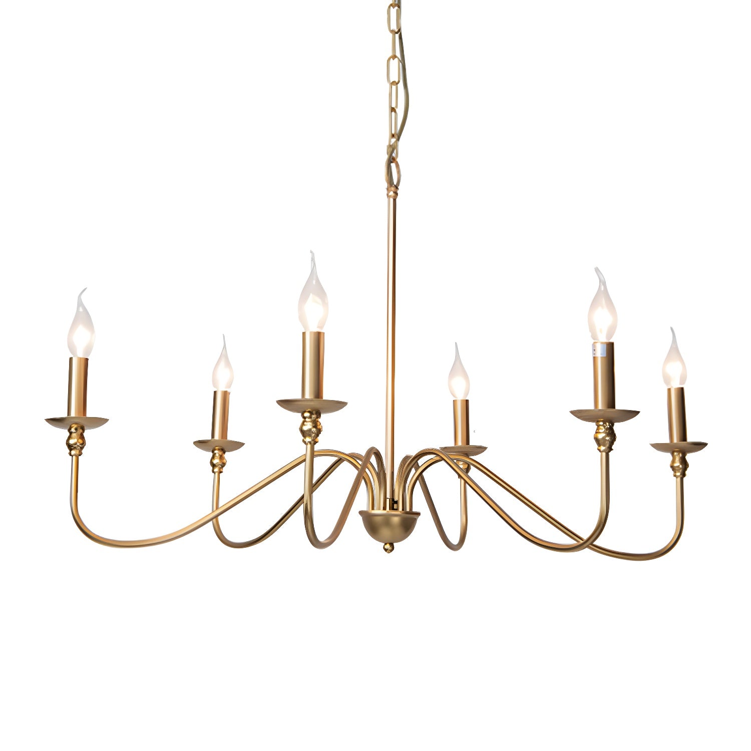 Timeless Gold Candle Chandelier - Letslighting