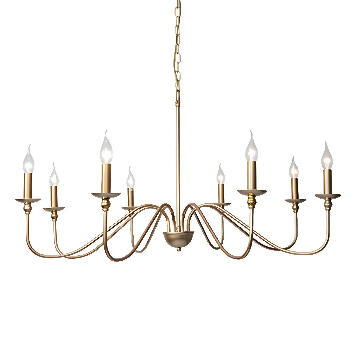 Timeless Gold Candle Chandelier - Letslighting