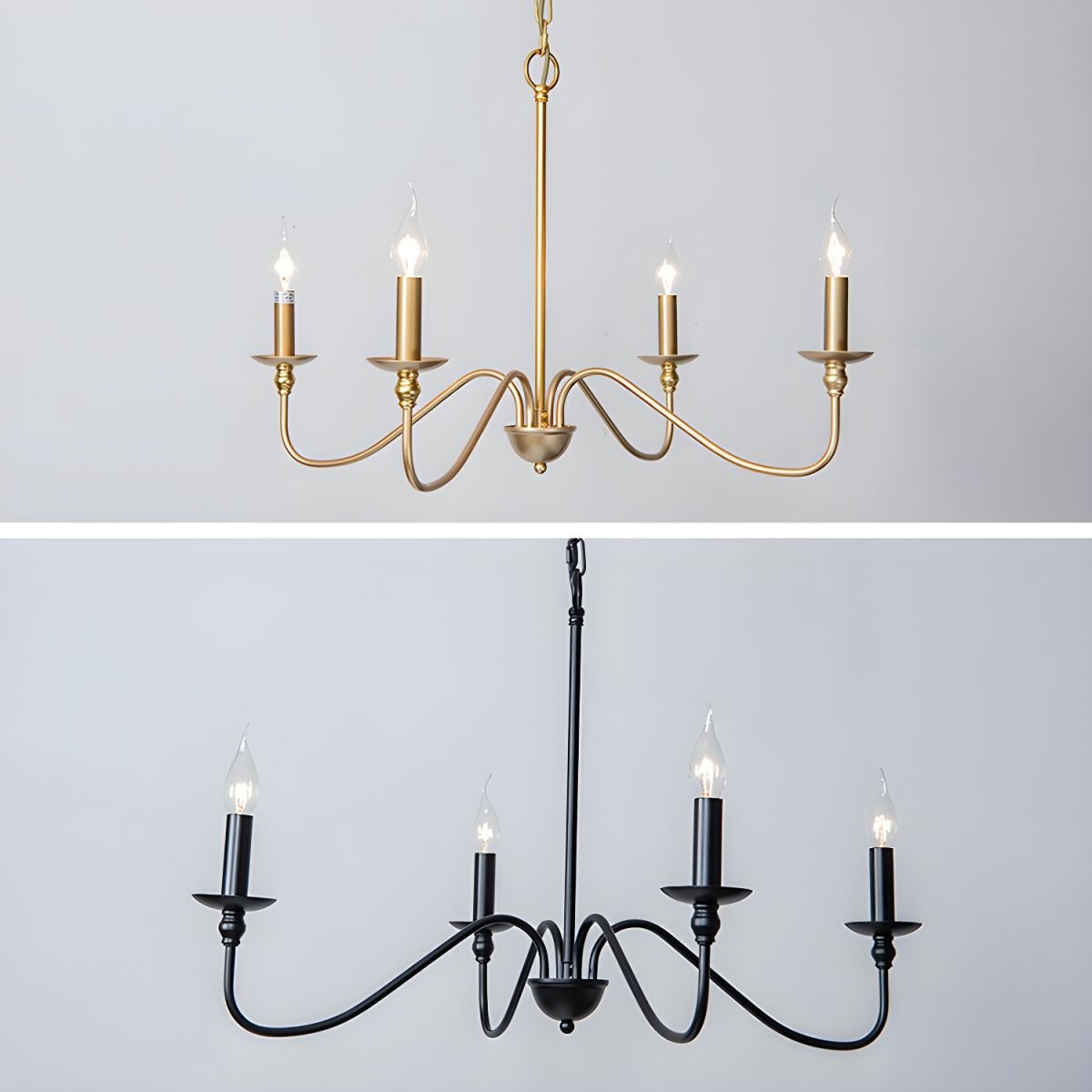 Timeless Gold Candle Chandelier - Letslighting