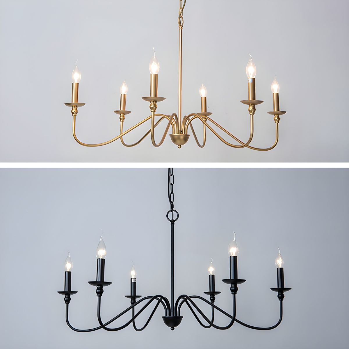 Timeless Gold Candle Chandelier - Letslighting