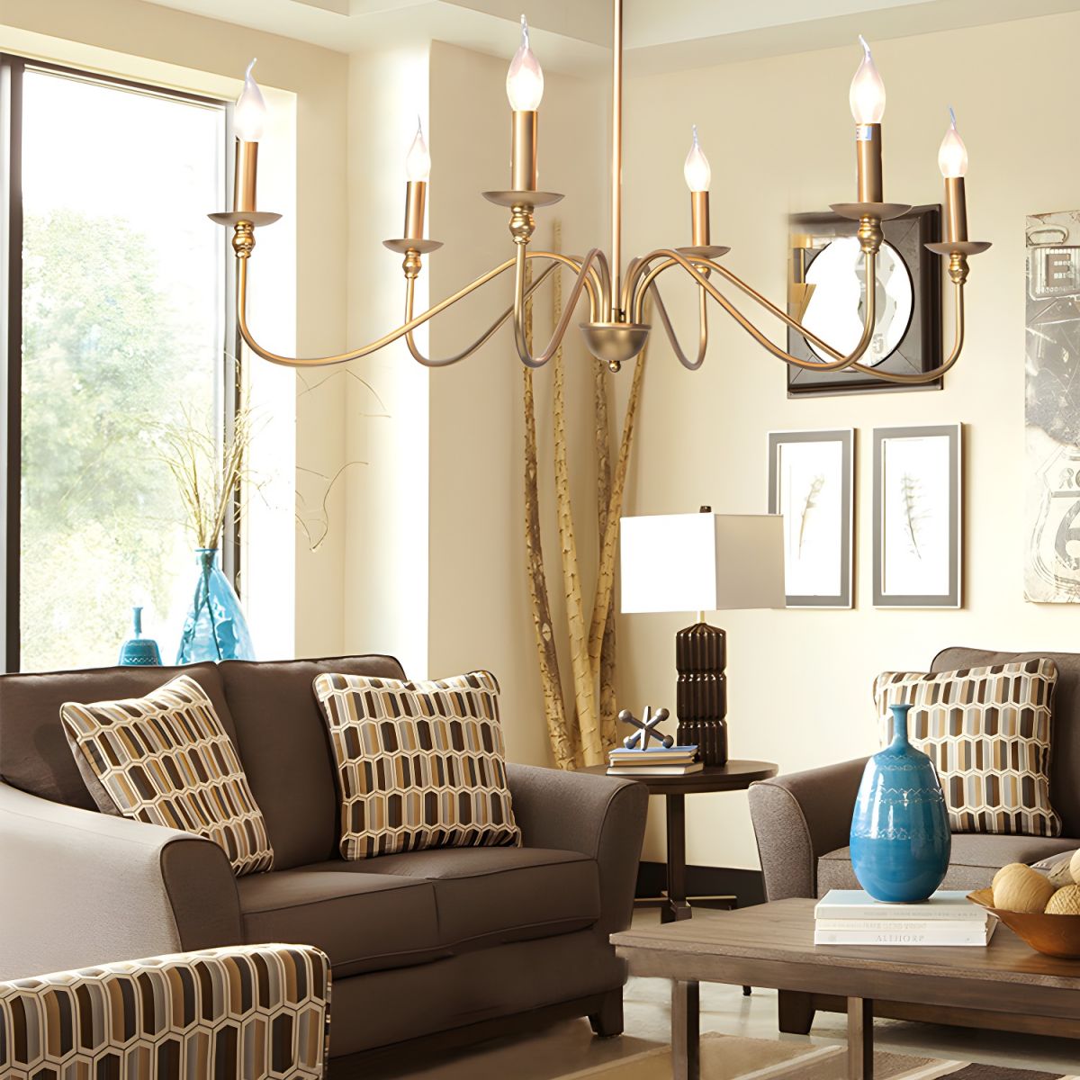 Timeless Gold Candle Chandelier - Letslighting